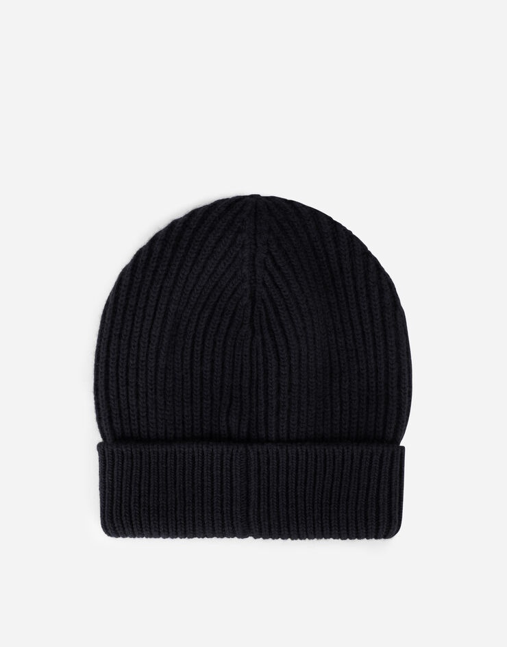 Knit wool hat with D&G patch - 3