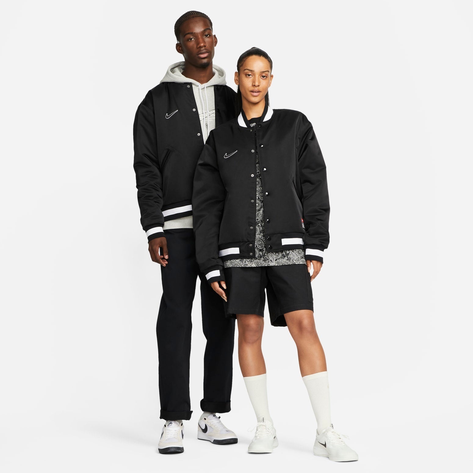 Nike SB x MLB Varsity Skate Jacket 'Black' DQ6279-010 - 2