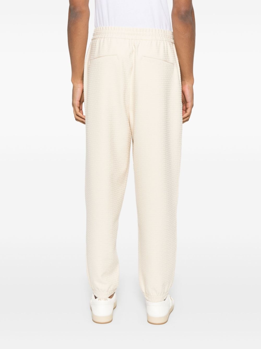 logo-jacquard track pants - 4
