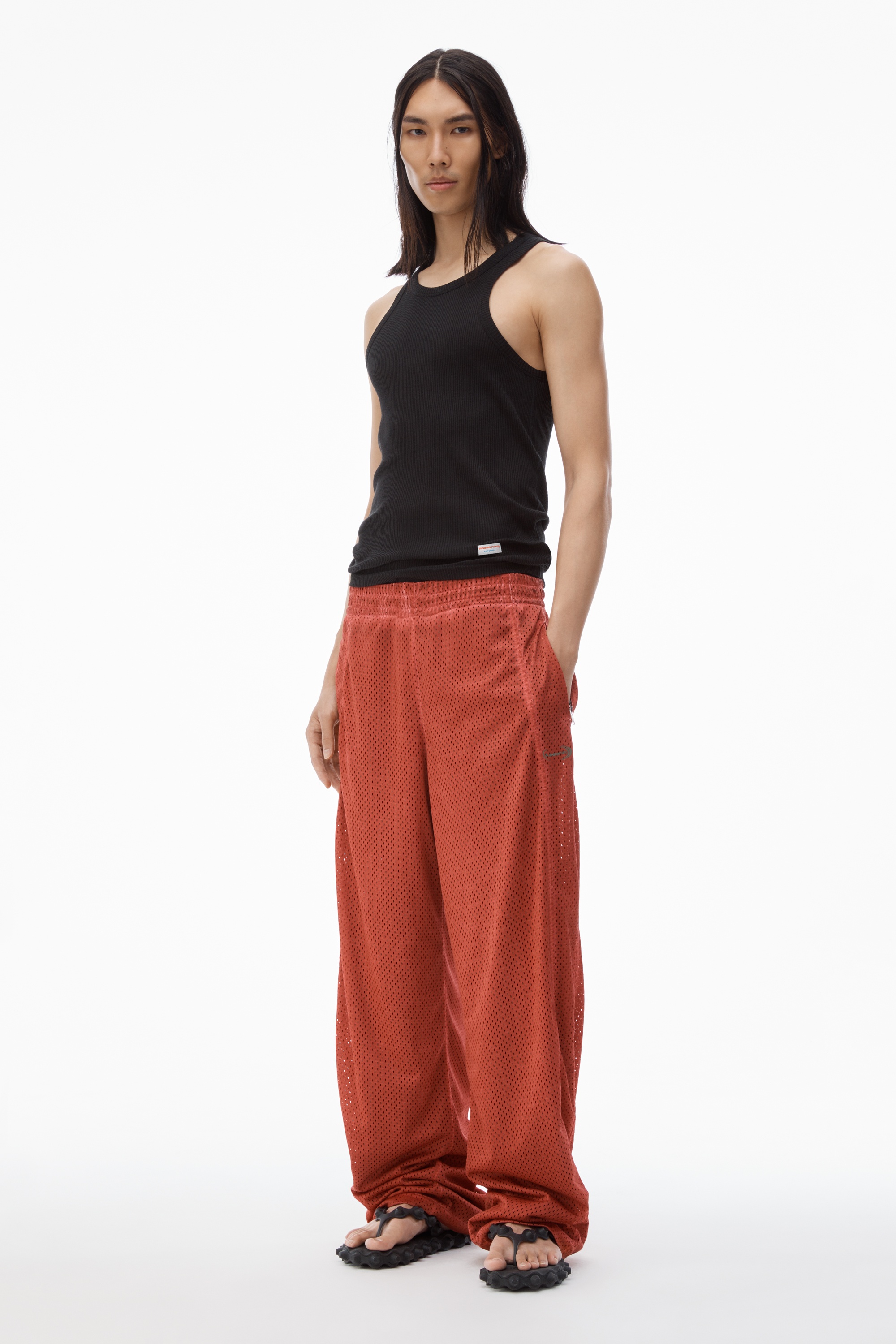 Track Pant in Perforated Mesh - 6