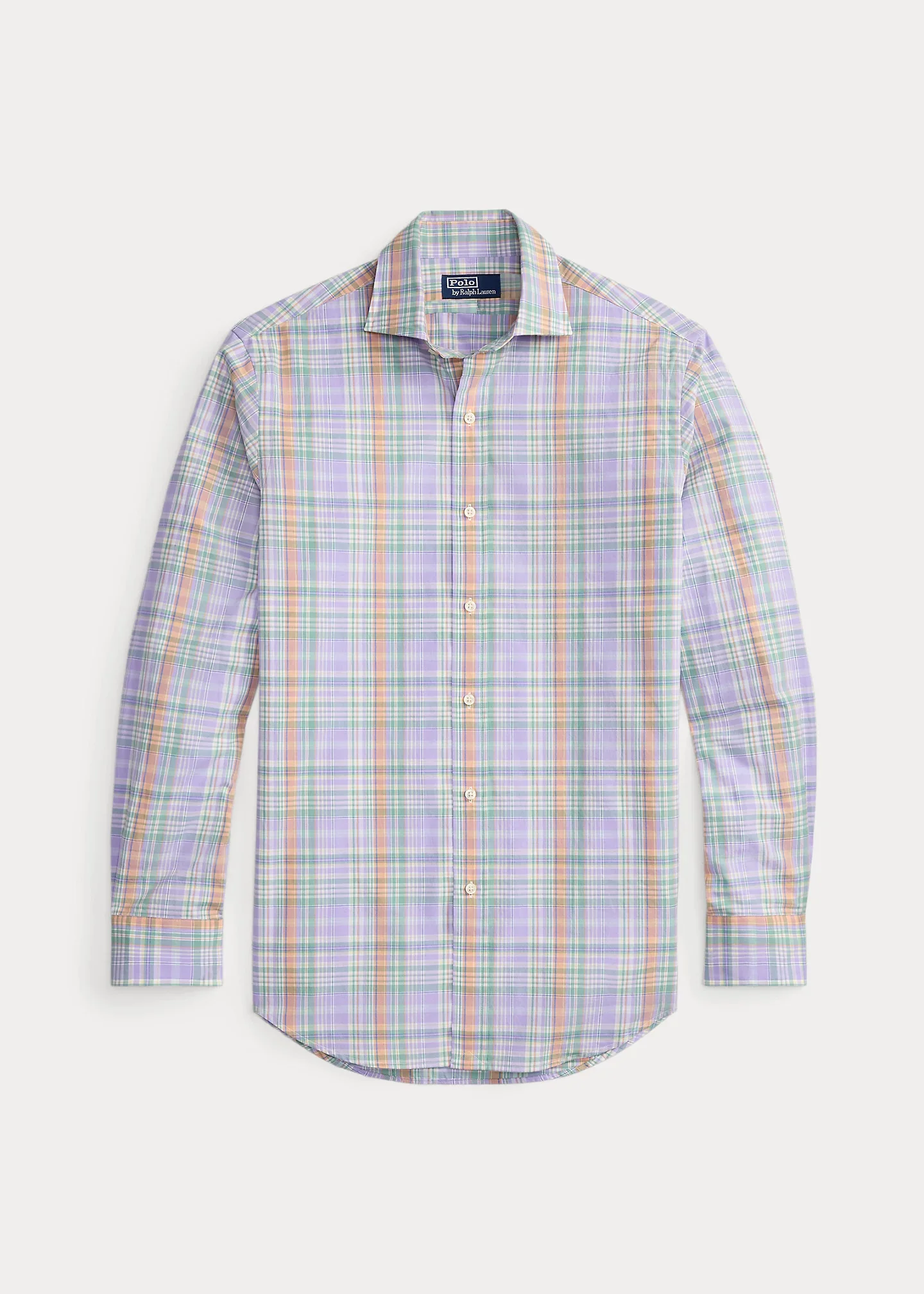 Classic Fit Plaid Poplin Shirt - 1