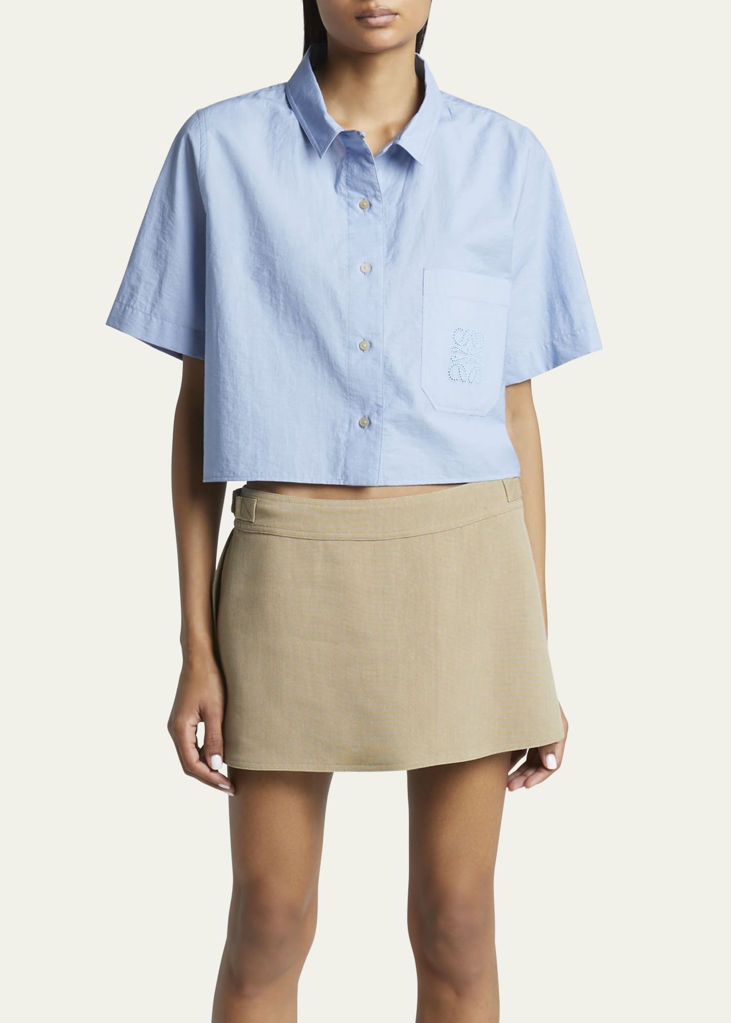 x Paula Ibiza Anagram Boxy Button Down Shirt - 4