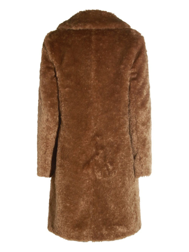 Herno faux-fur lapel coat outlook