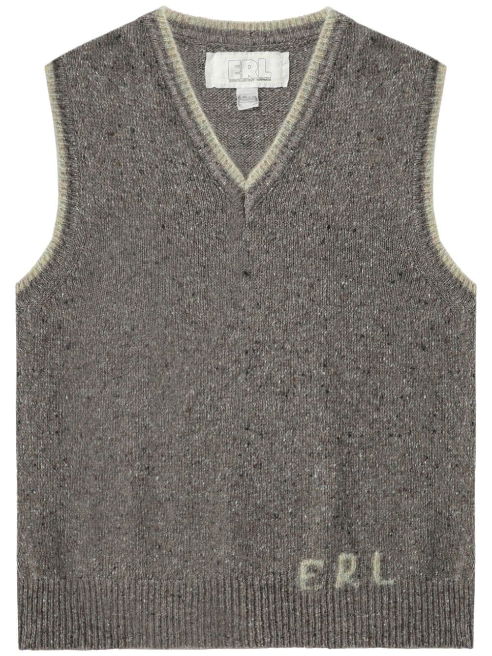 knitted vest - 1