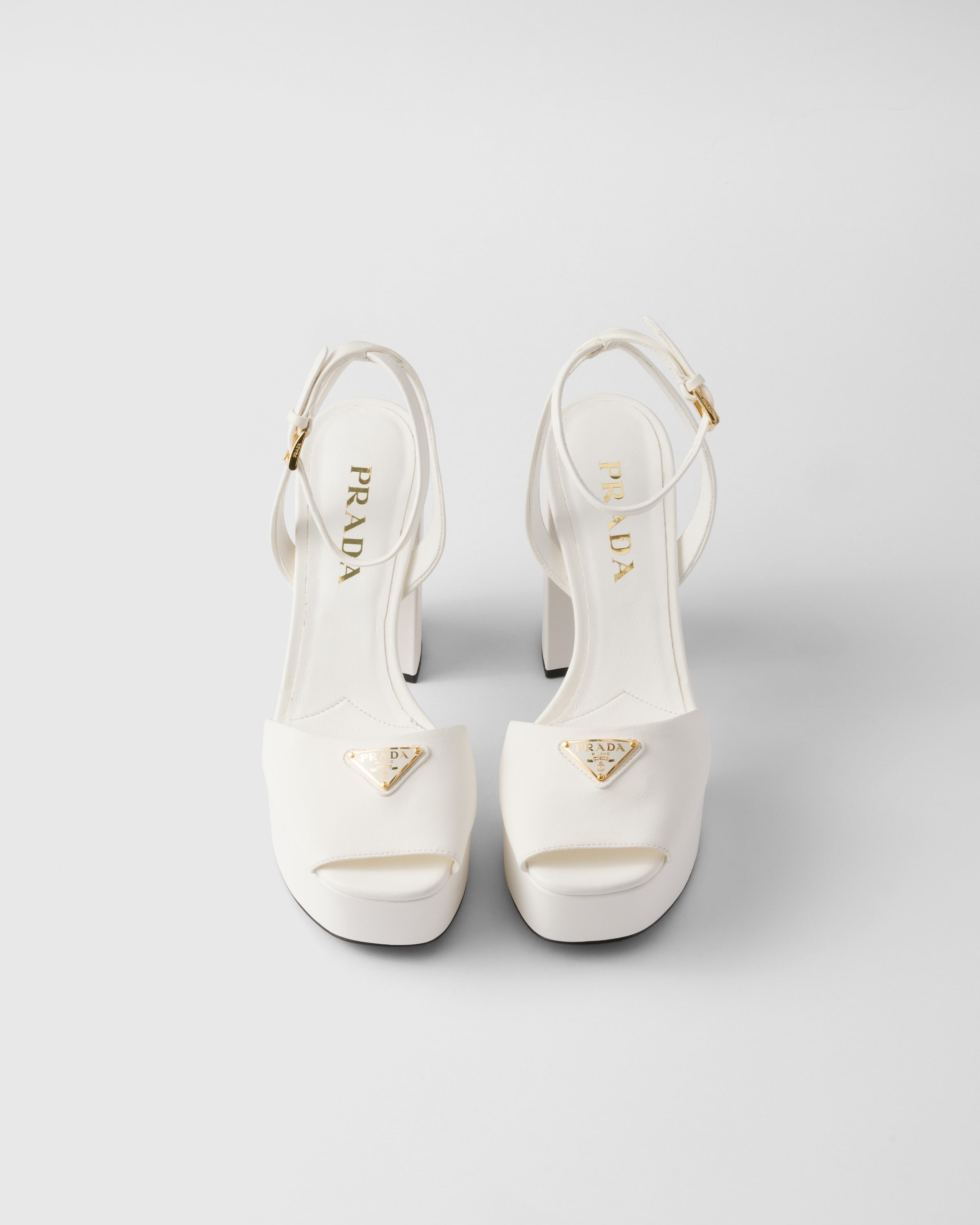 Nappa leather platform sandals - 3