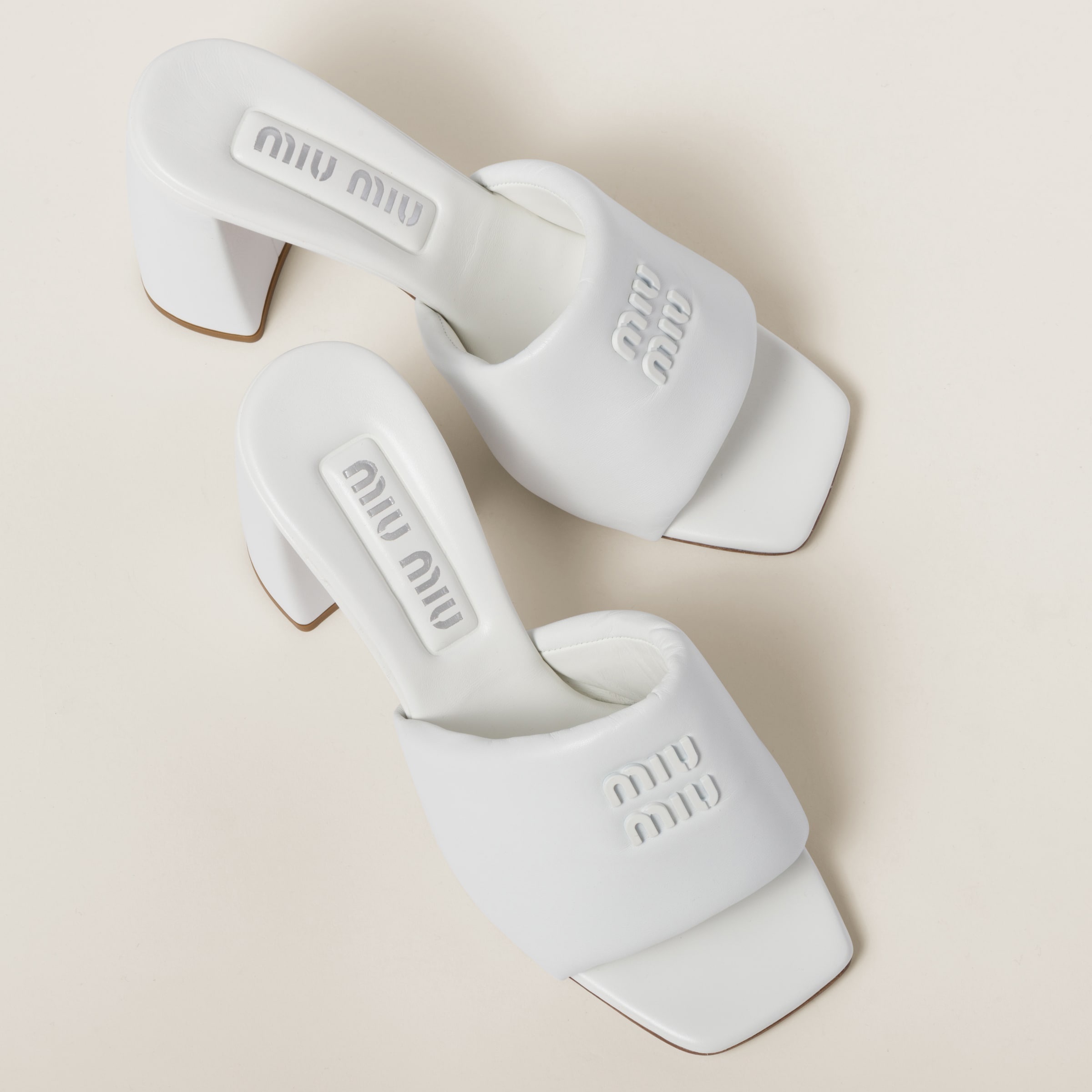 Padded leather sandals - 3