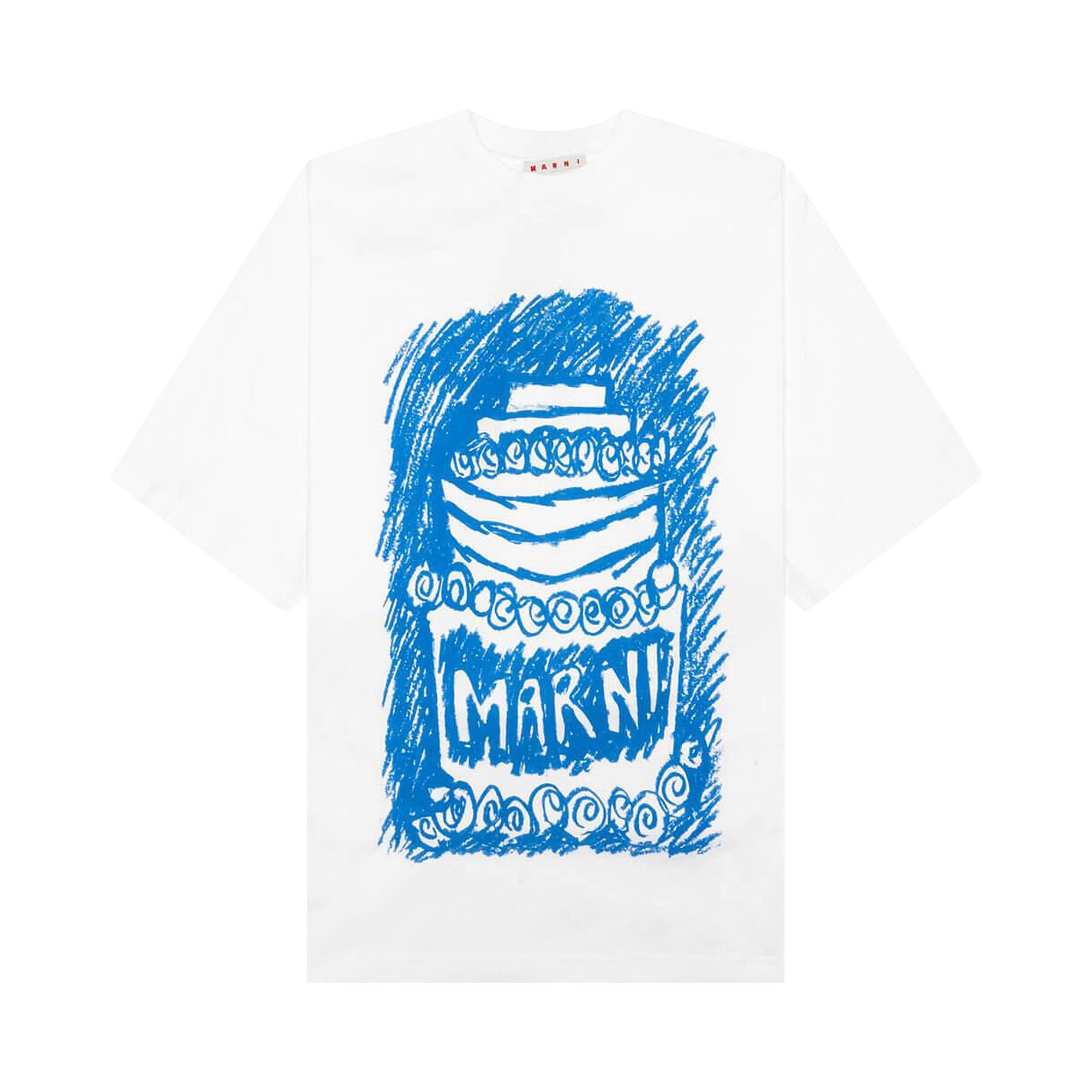 Marni Organic Logo T-Shirt 'Lily White' - 1