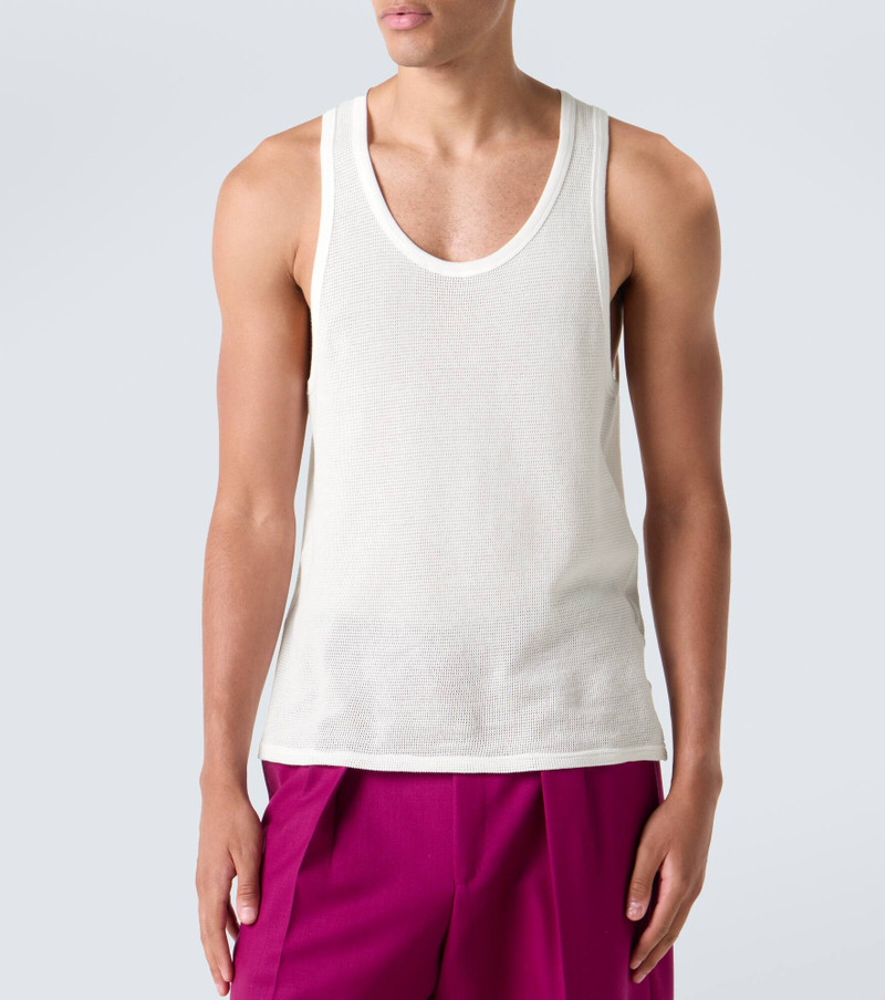 Semi-sheer cotton tank top 3