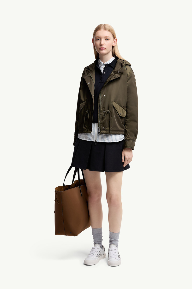 Moncler Cotton Gabardine Pleated Mini Skirt outlook
