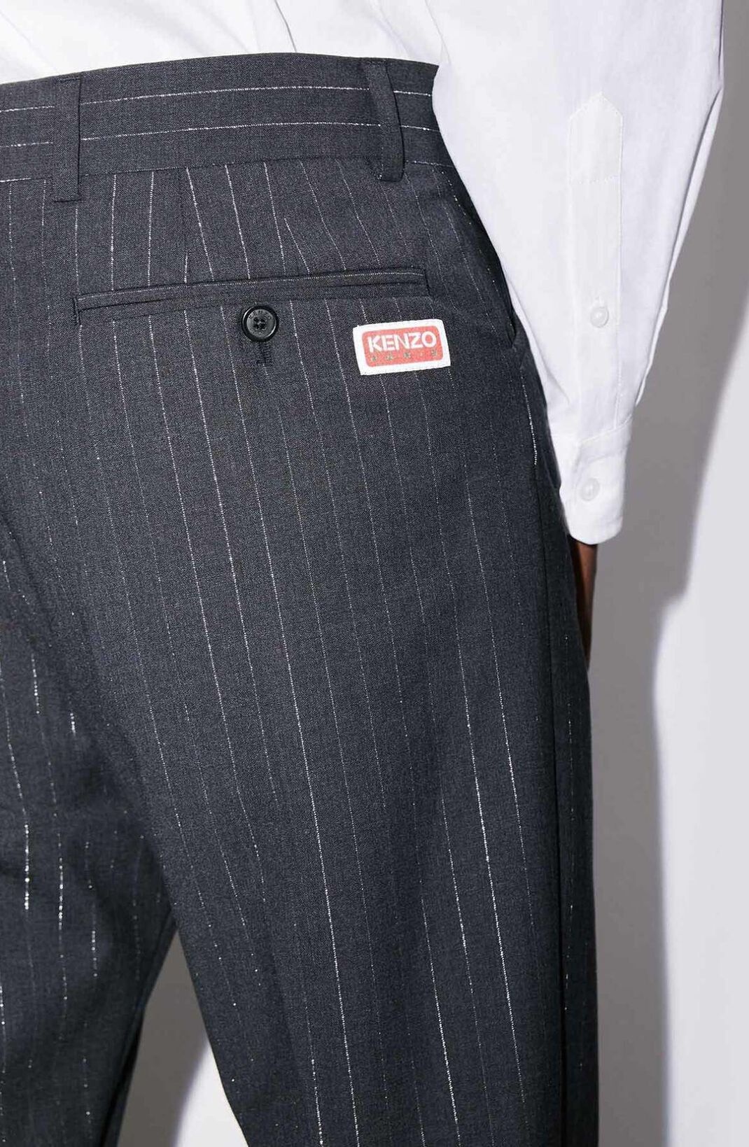 Striped tuxedo trousers - 6