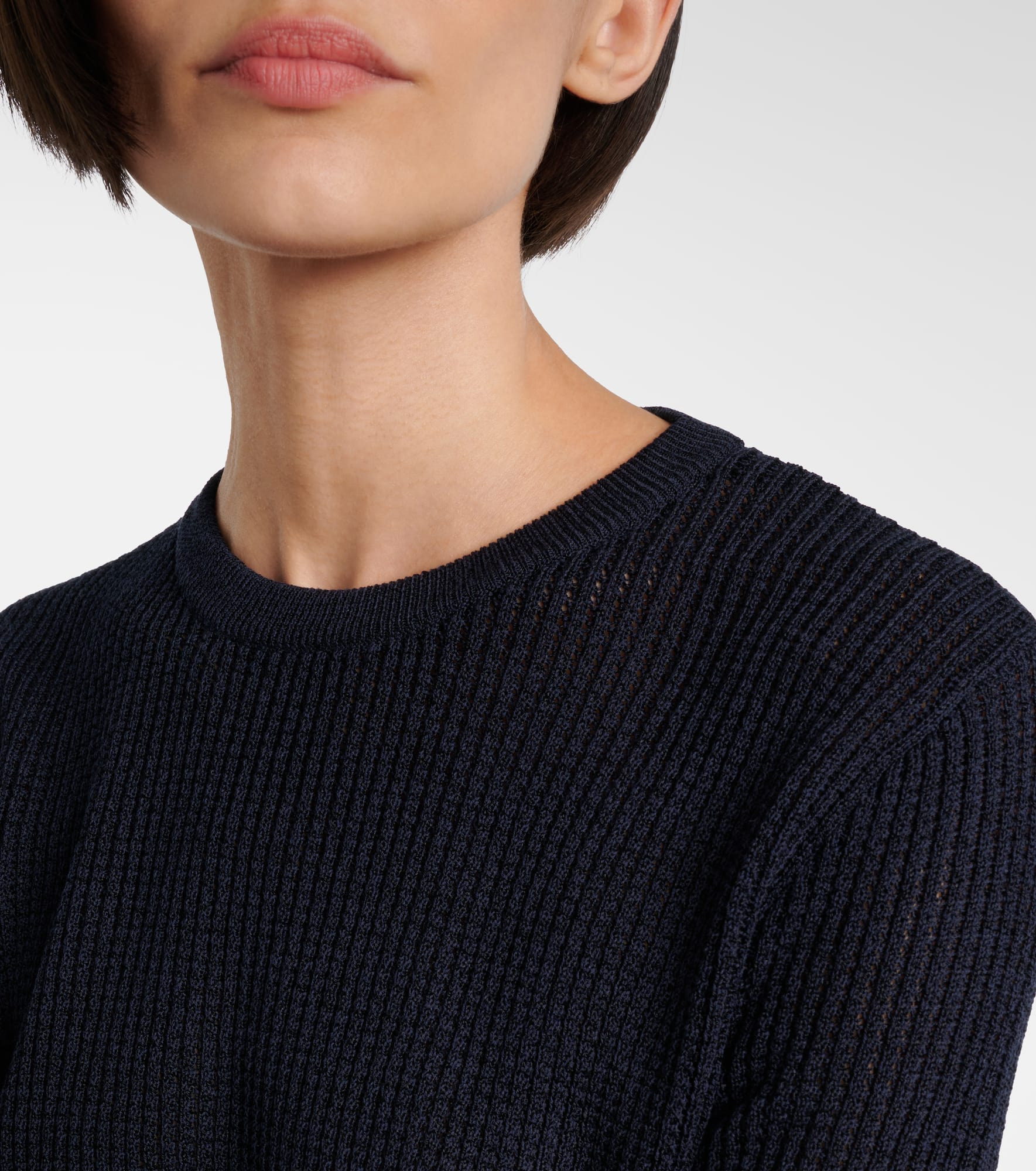 Cotton-blend sweater - 4