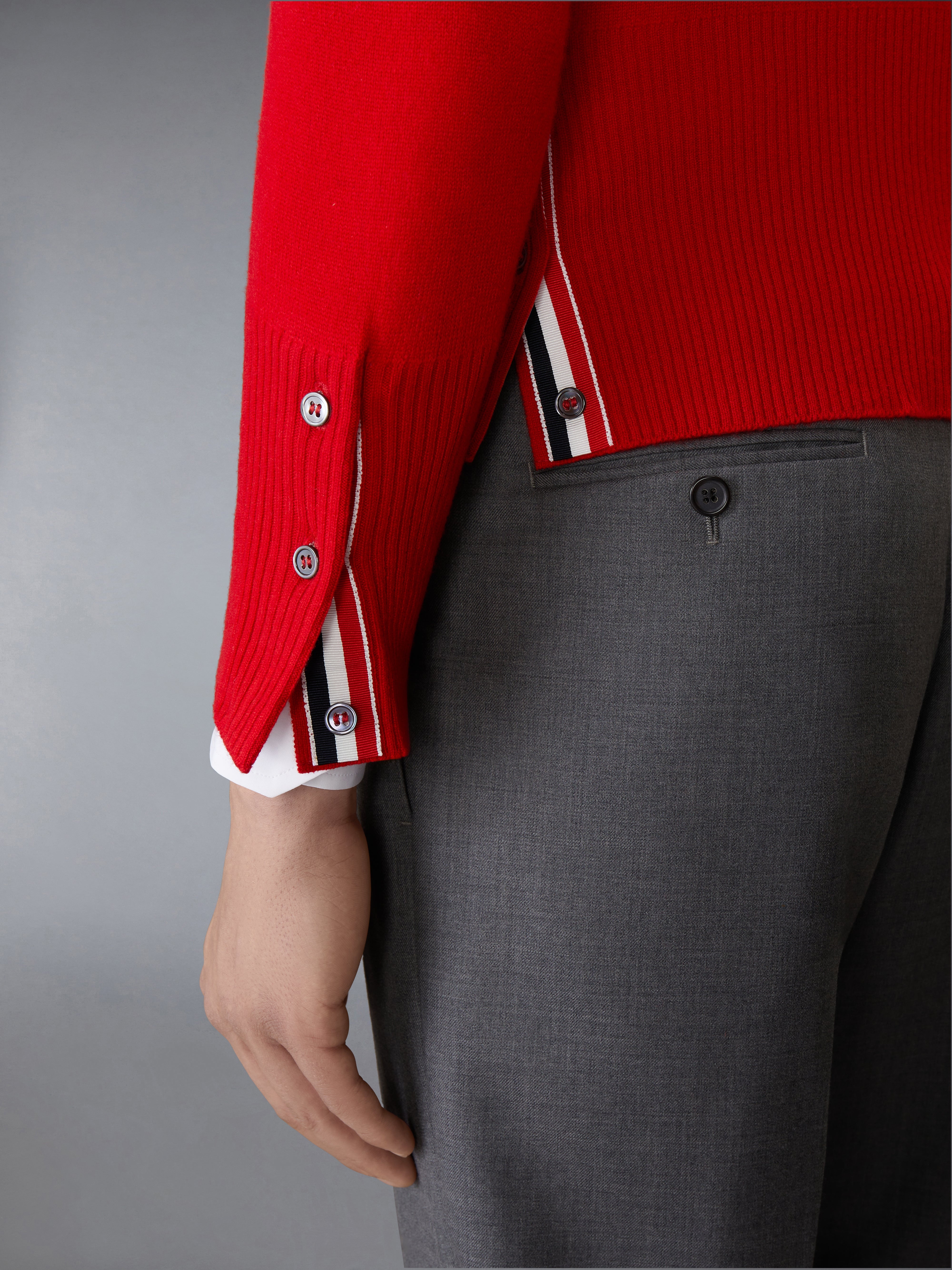 CASHMERE 4-BAR CLASSIC CARDIGAN - 5