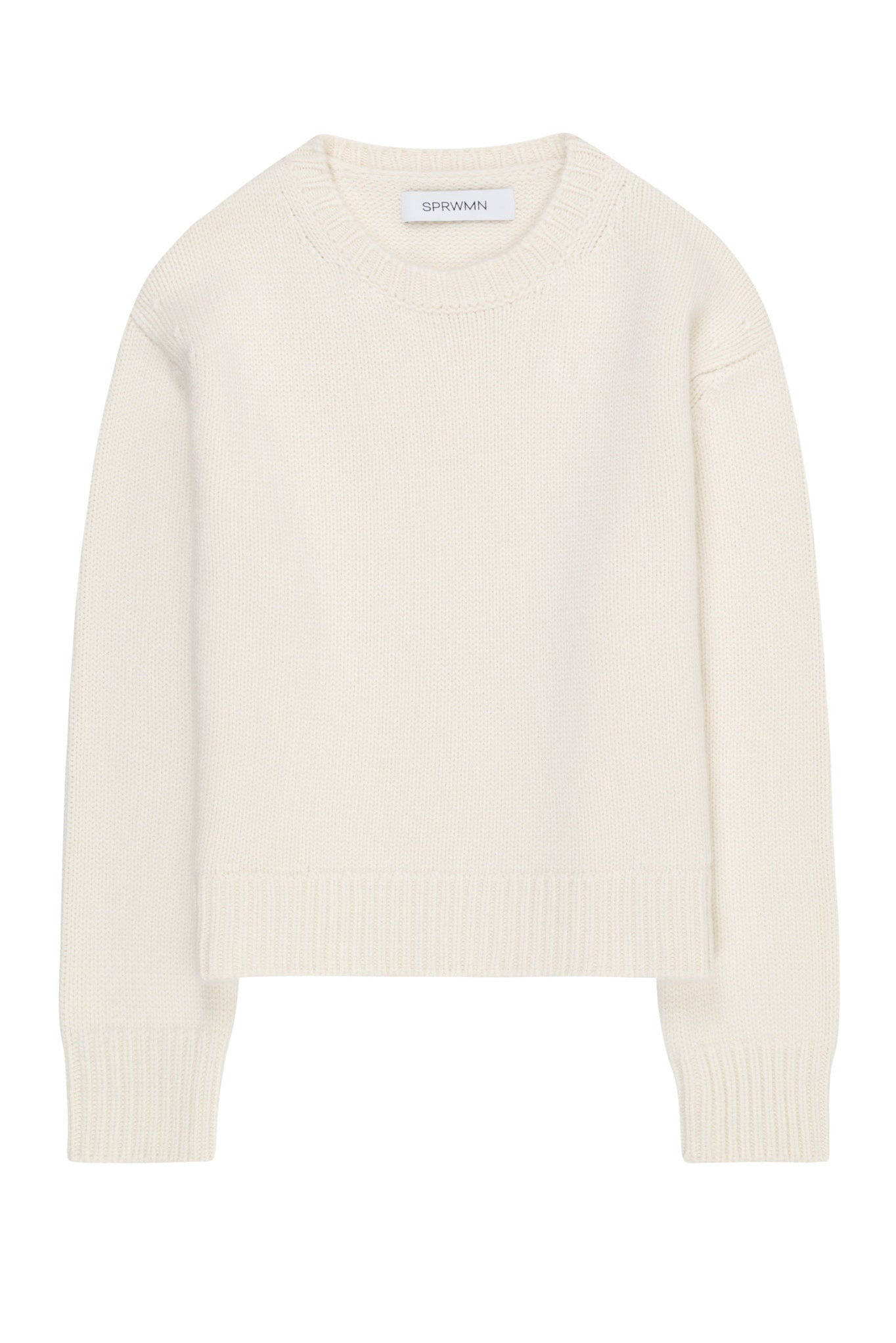 CHALK HEAVY CASHMERE SWEATER - 5