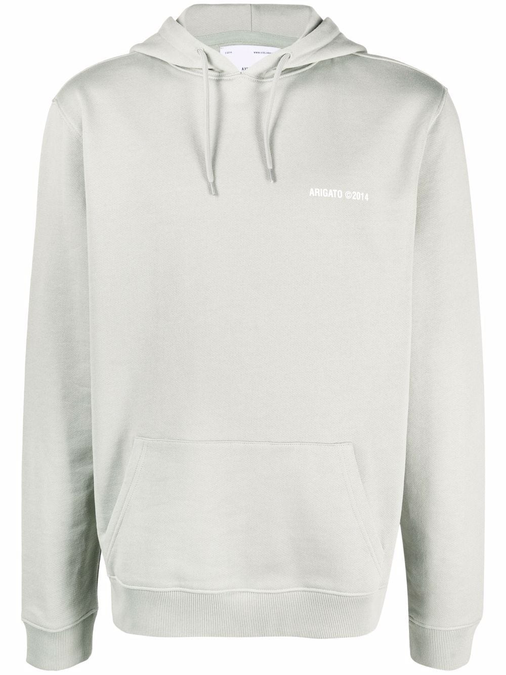 logo-print organic cotton hoodie - 1