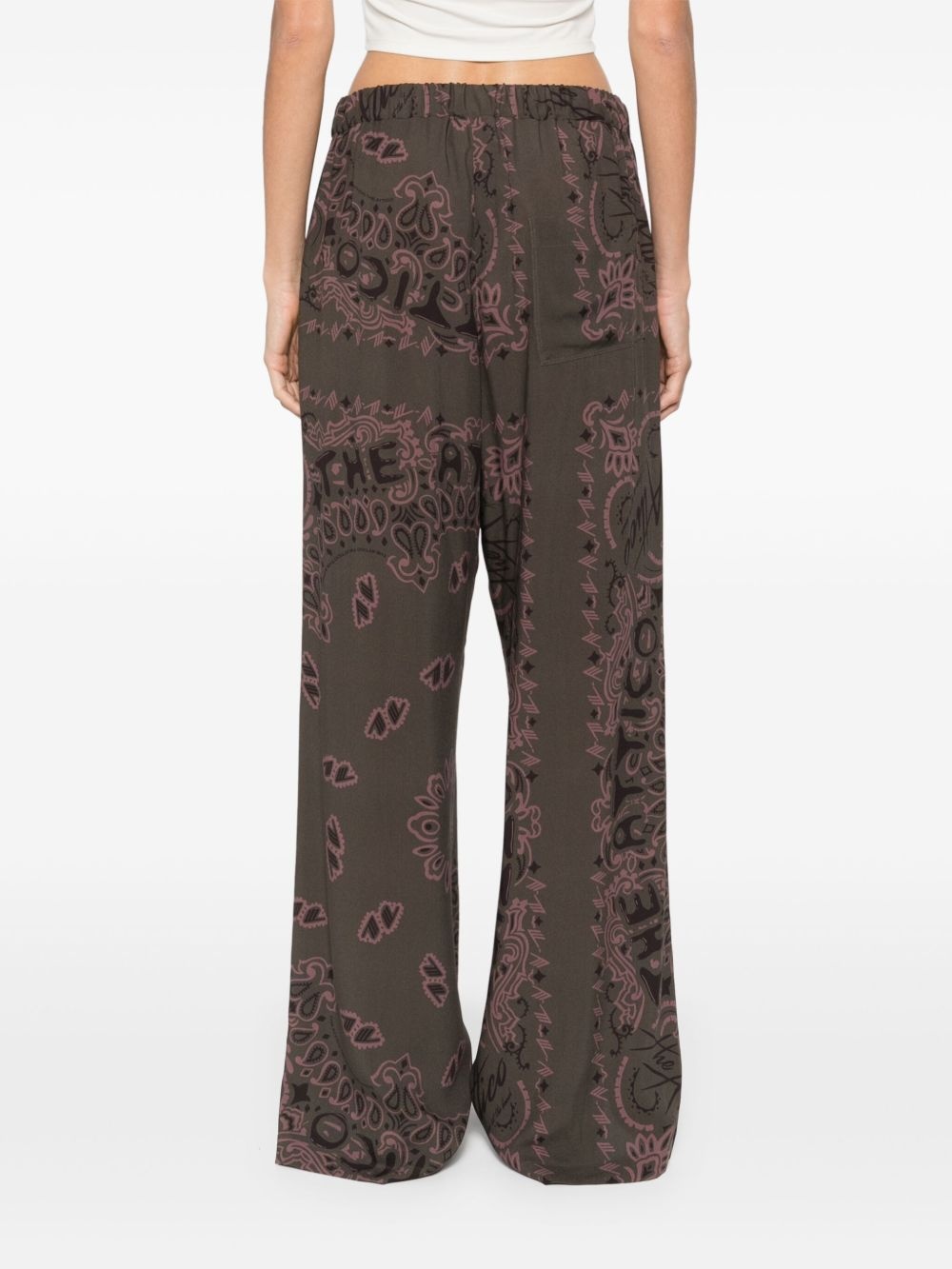 paisley-print trousers - 4