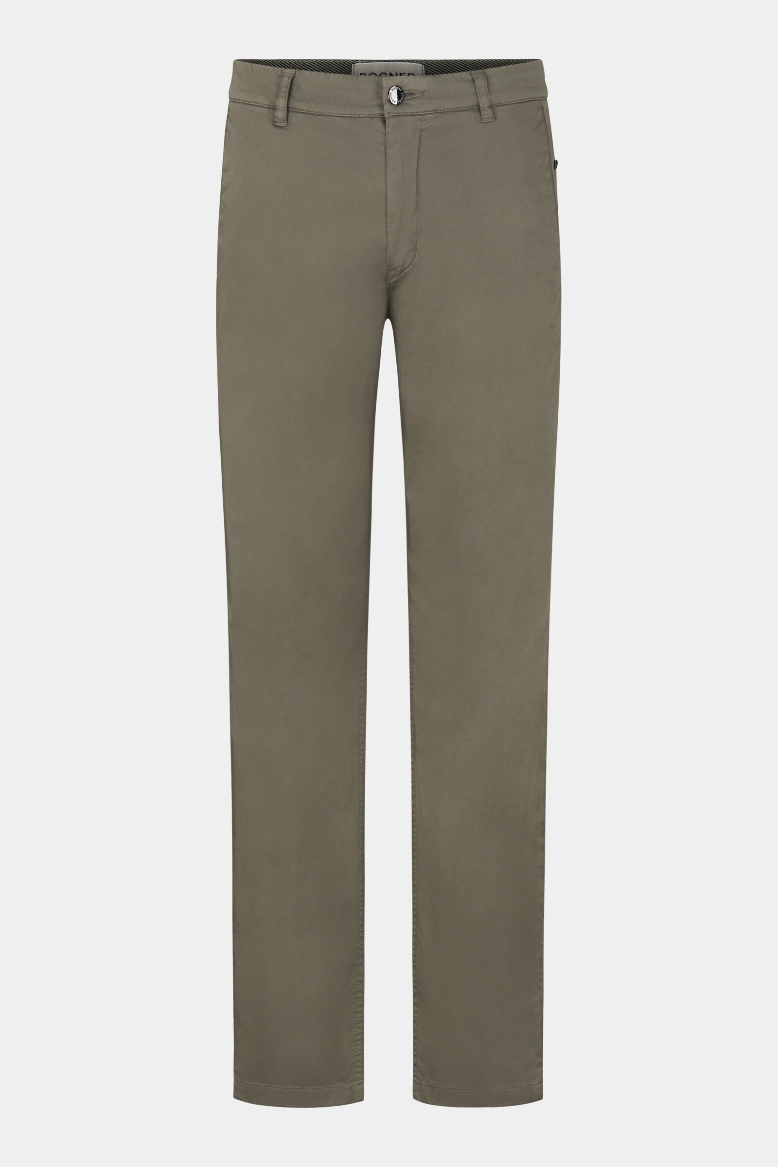 Niko Prime fit chinos in Olive green - 1