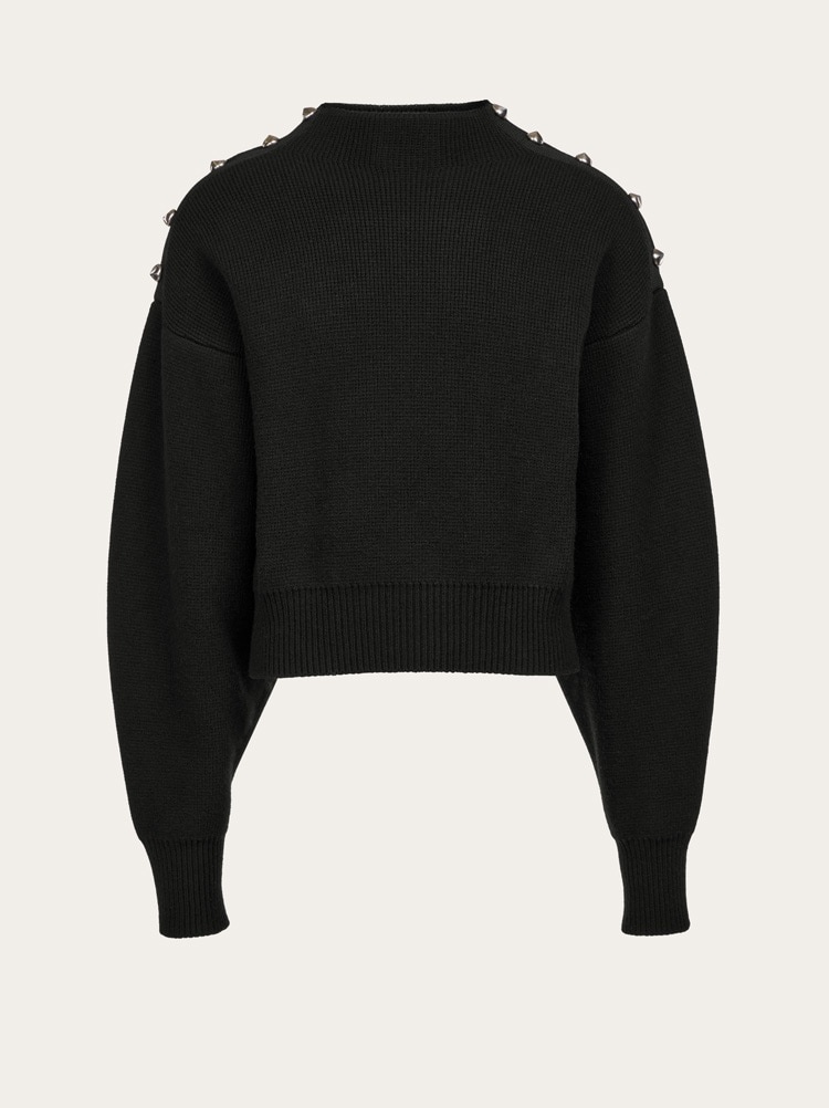 CHUNKY KNIT WITH GOLDEN BUTTONS - 1