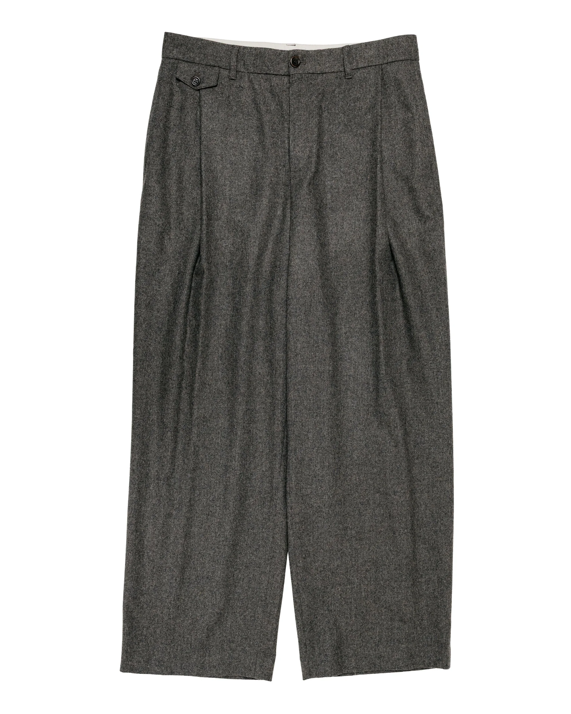 Tapered Wool Pants Charcoal - 1
