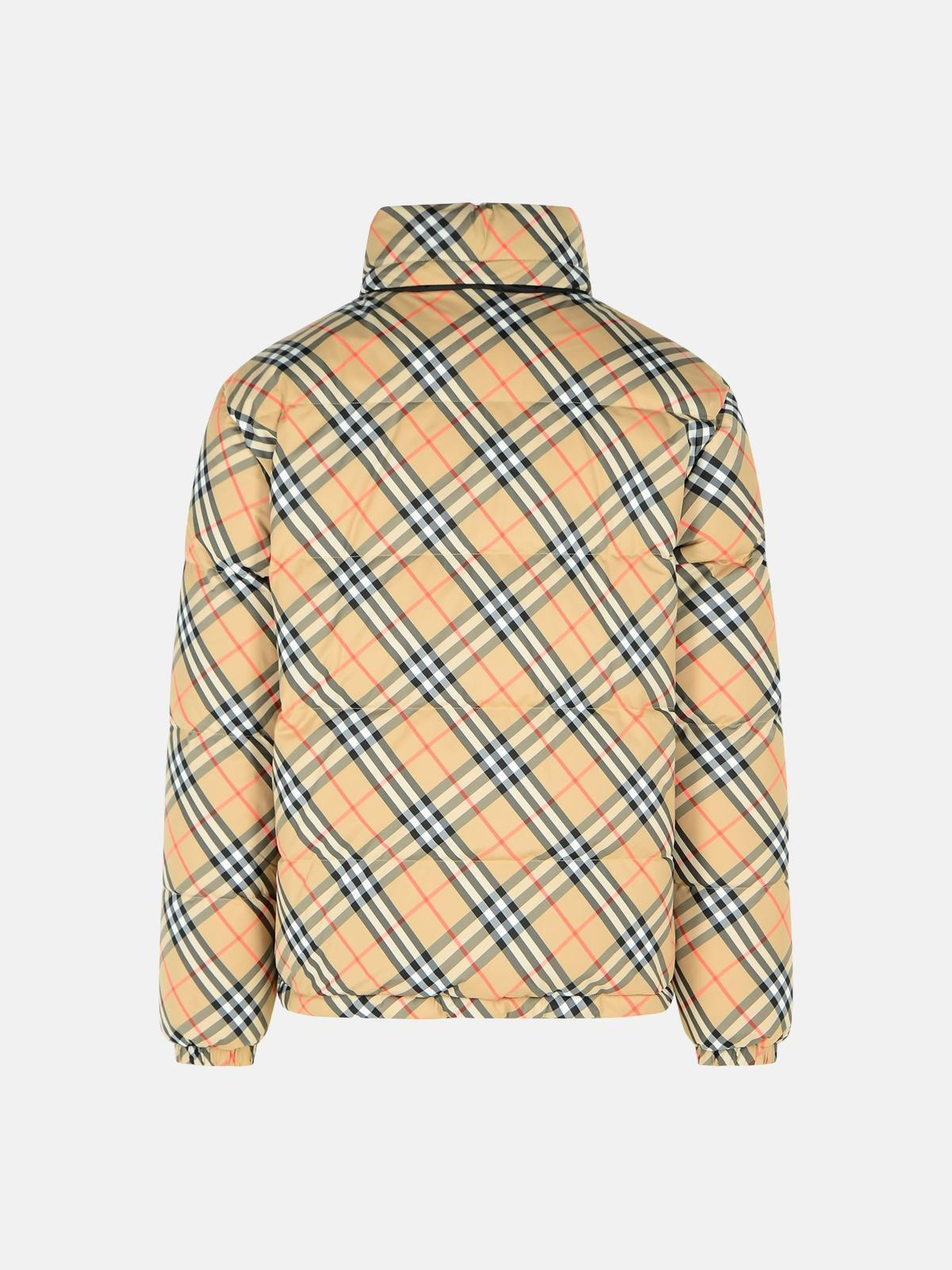 REVERSIBLE BEIGE POLYESTER 'SNOWDON' DOWN JACKET - 3