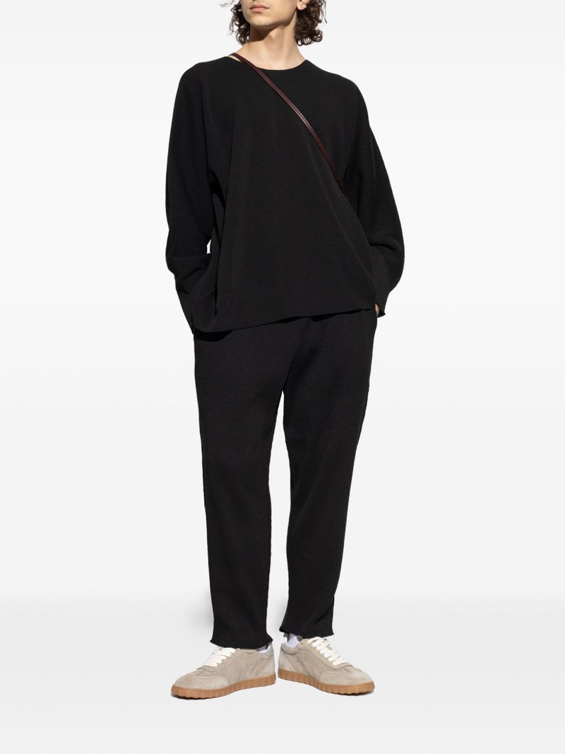 ISSEY MIYAKE ribbed round-neck jumper outlook