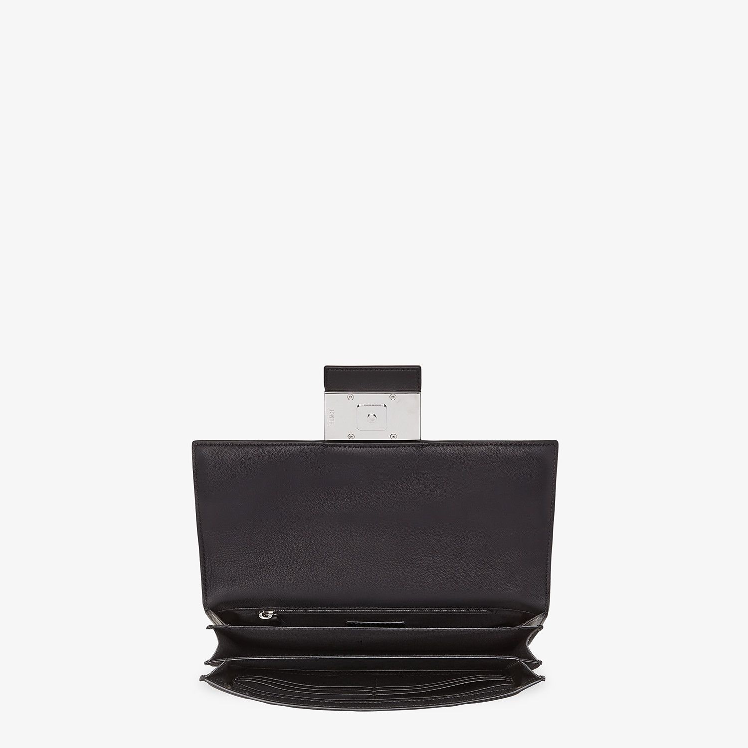 Black nappa leather clutch - 3