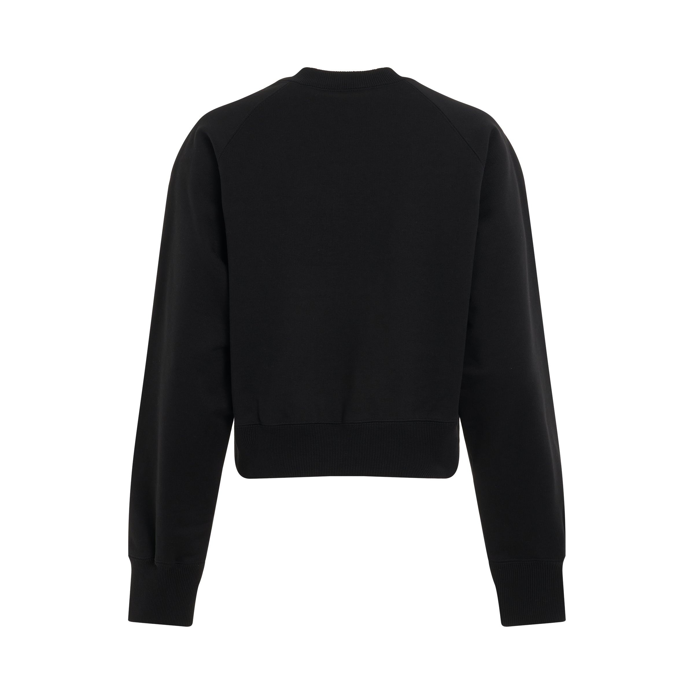 S Sweat Jersey Pullover in Black - 4