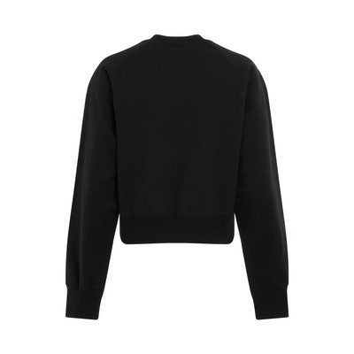 sacai S Sweat Jersey Pullover in Black outlook