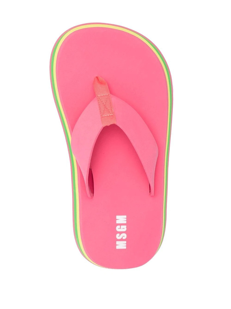 thong-strap chunky flip flops 4