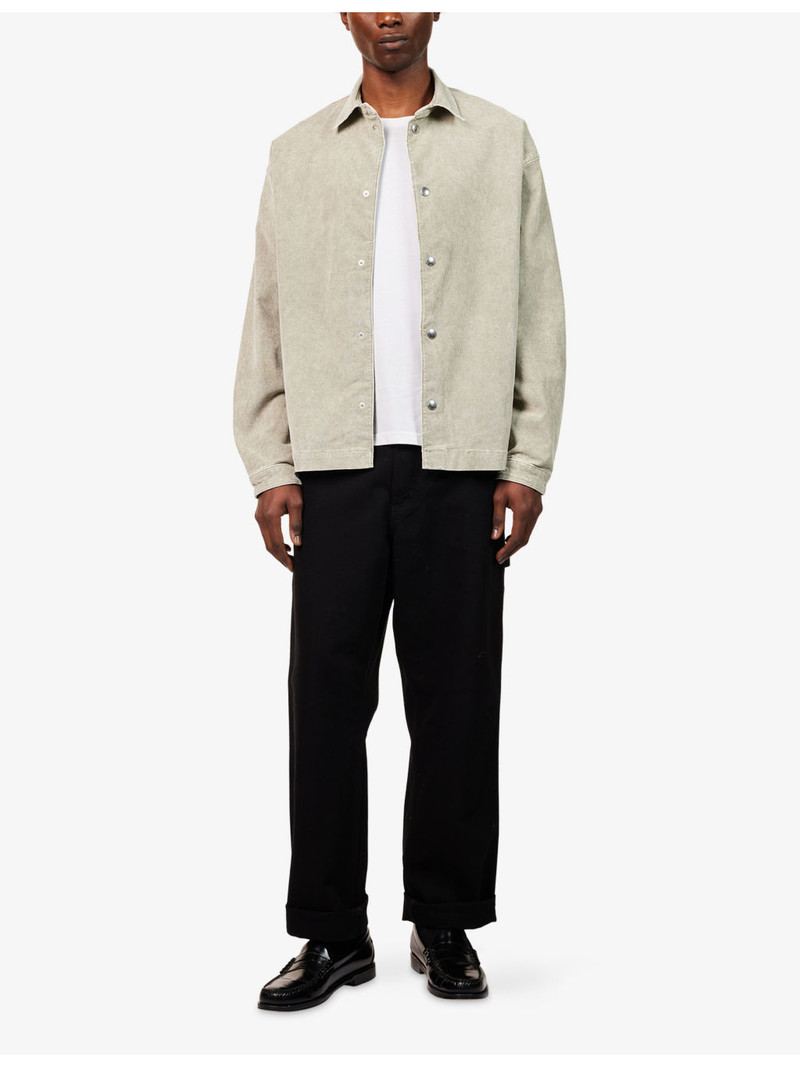 7 For All Mankind Pointed-Collar Corduroy Cotton-Blend Overshirt outlook