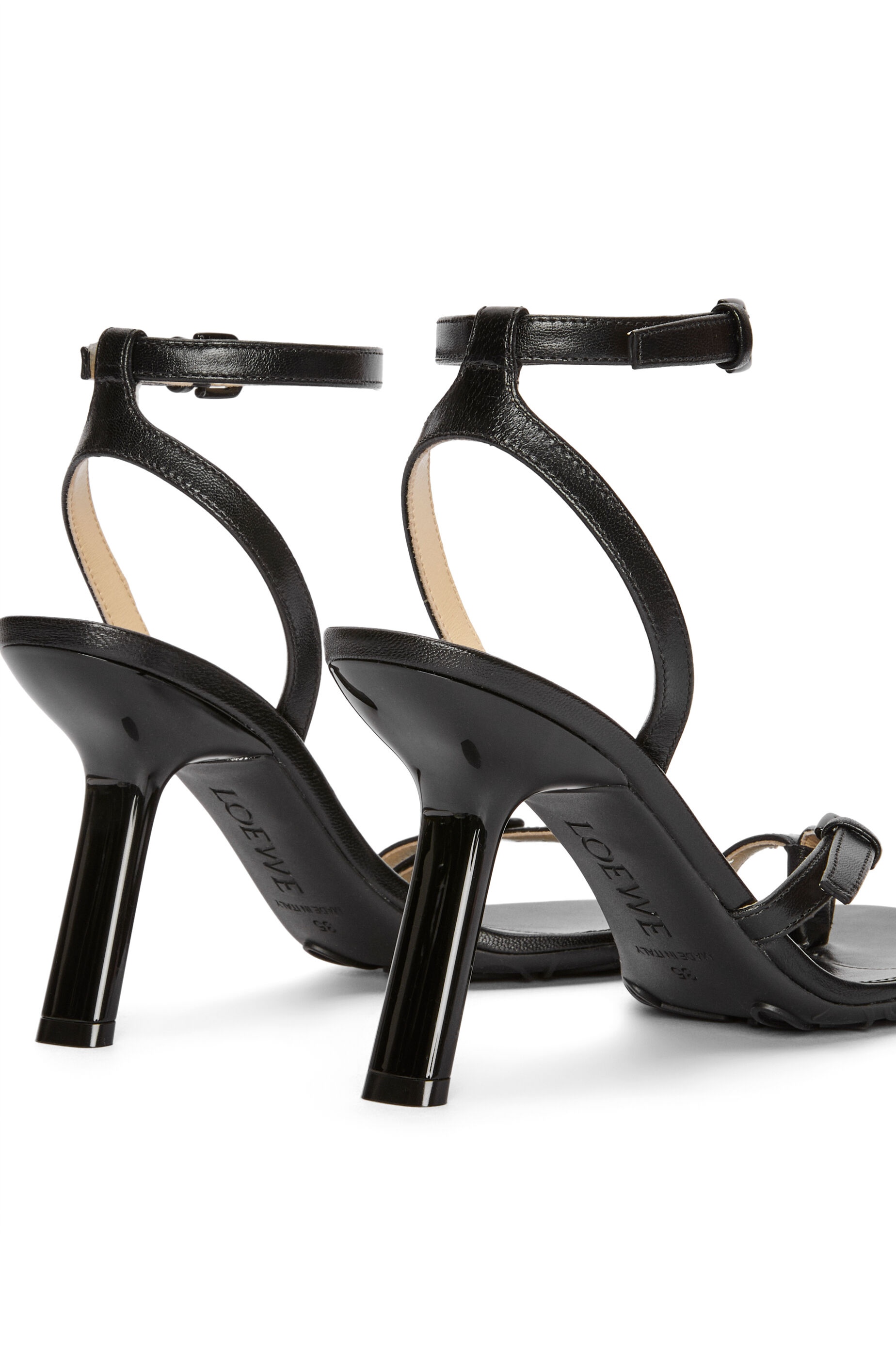 Petal stiletto sandal in lambskin - 4