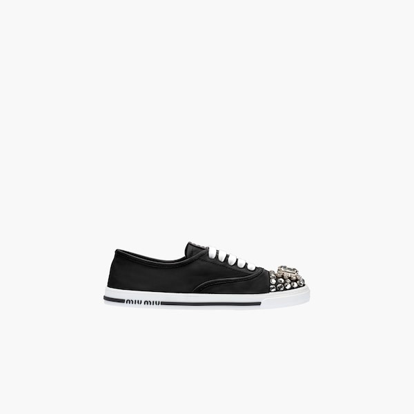 Cotton gabardine sneakers - 6