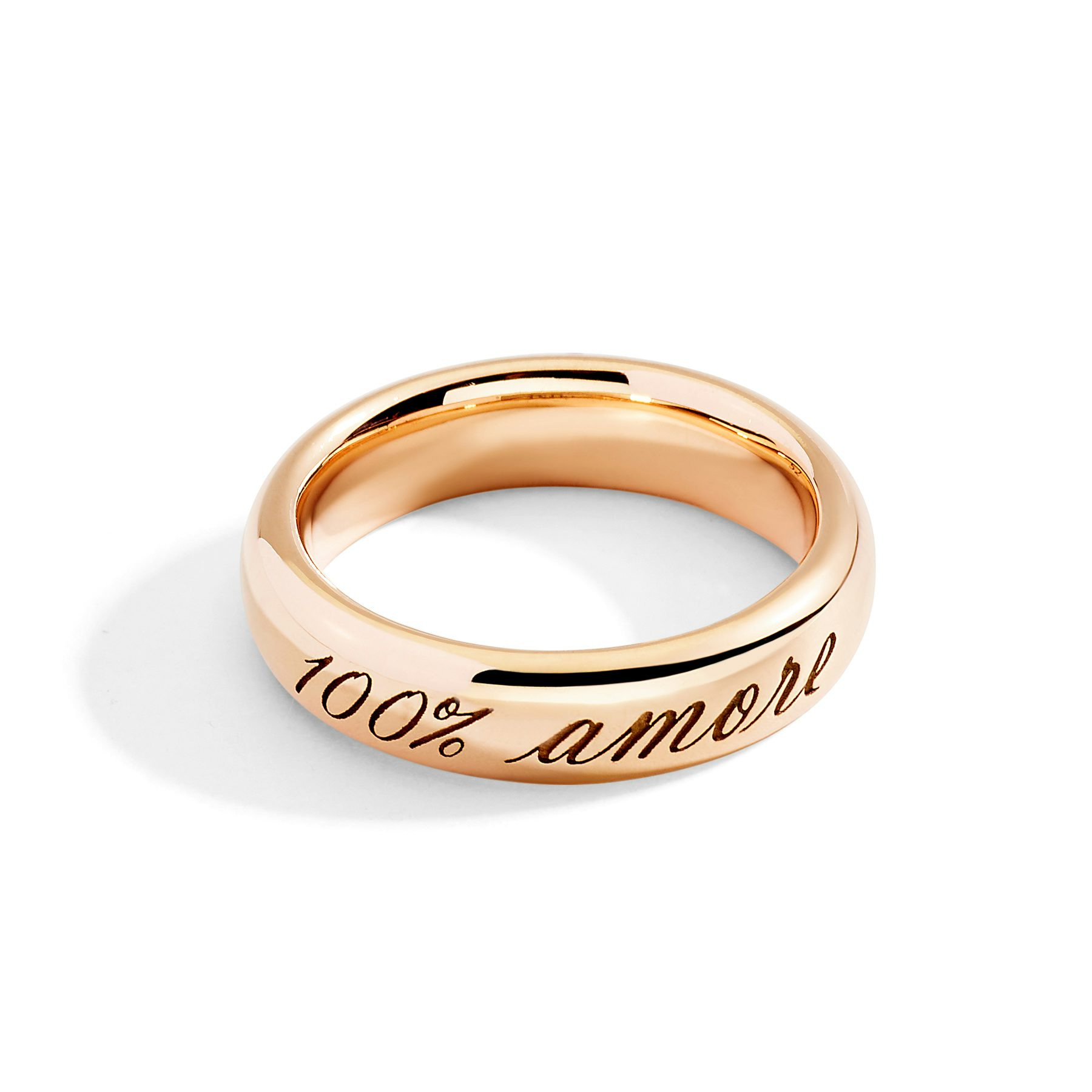 ROSE GOLD & SYNTHETIC RUBY HEART RING - 2