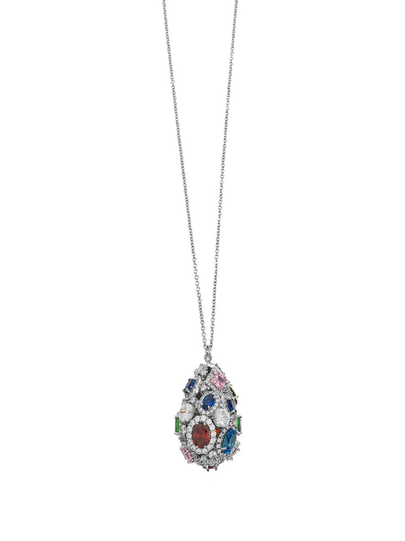 Cluster Show drop necklace 3