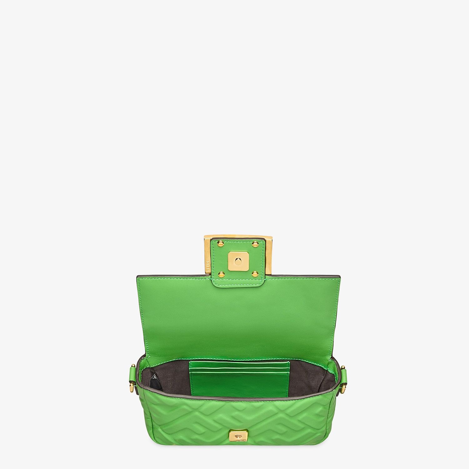 Green nappa leather bag - 5