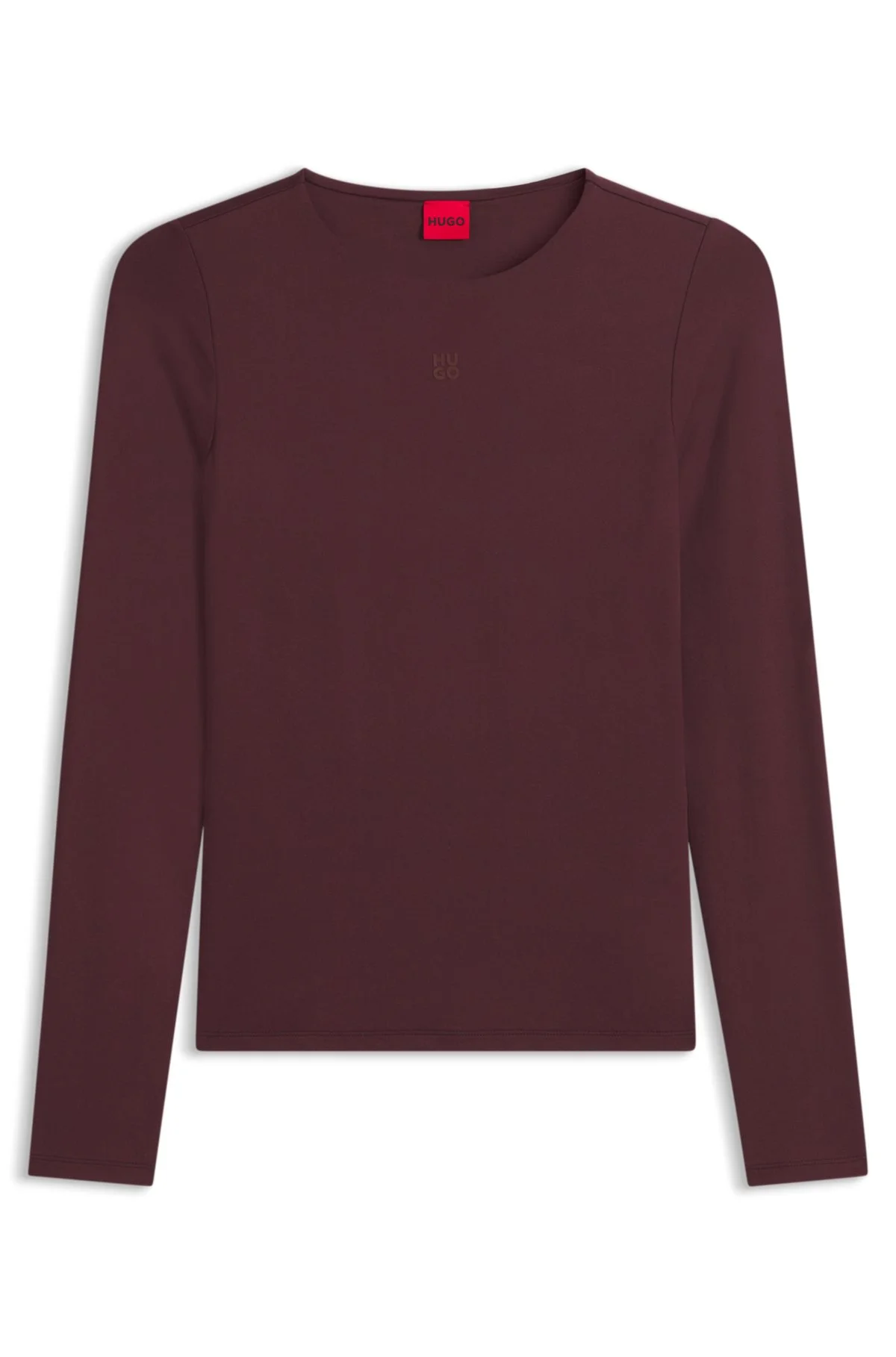 STRETCH-JERSEY TOP WITH STACKED-LOGO PRINT - 1