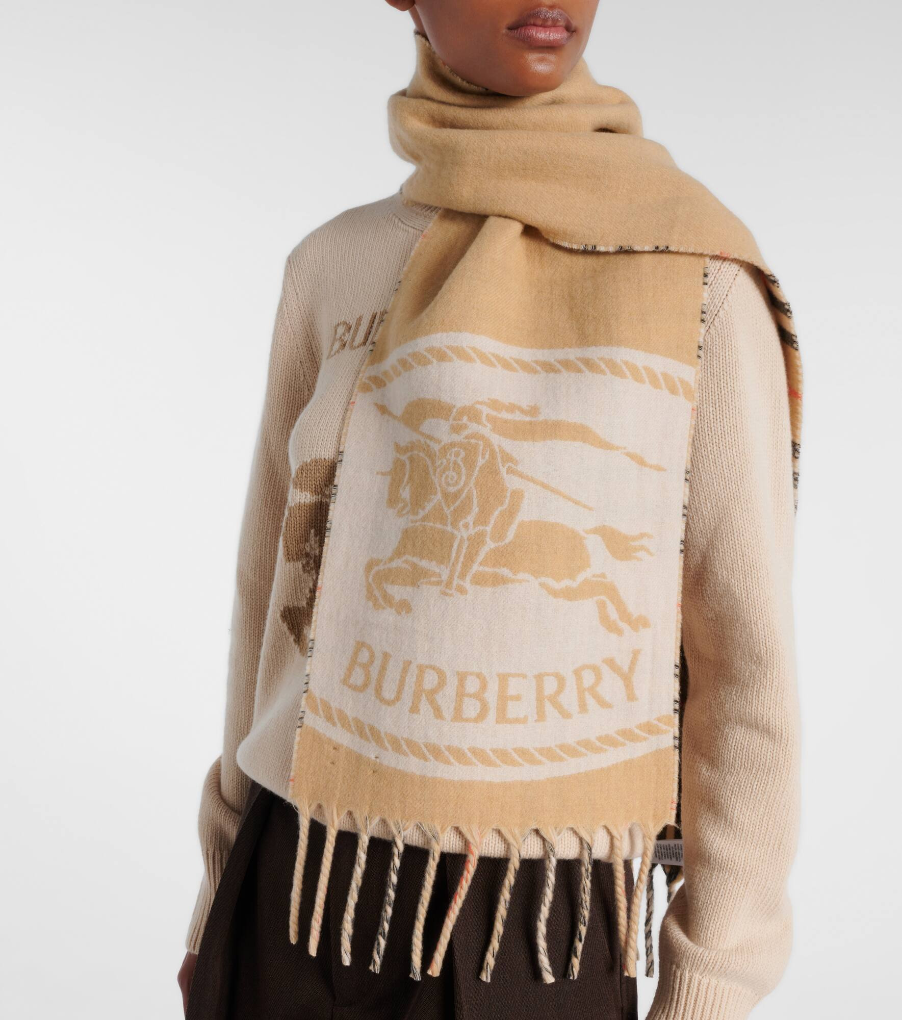 Burberry Check reversible cashmere scarf - 3