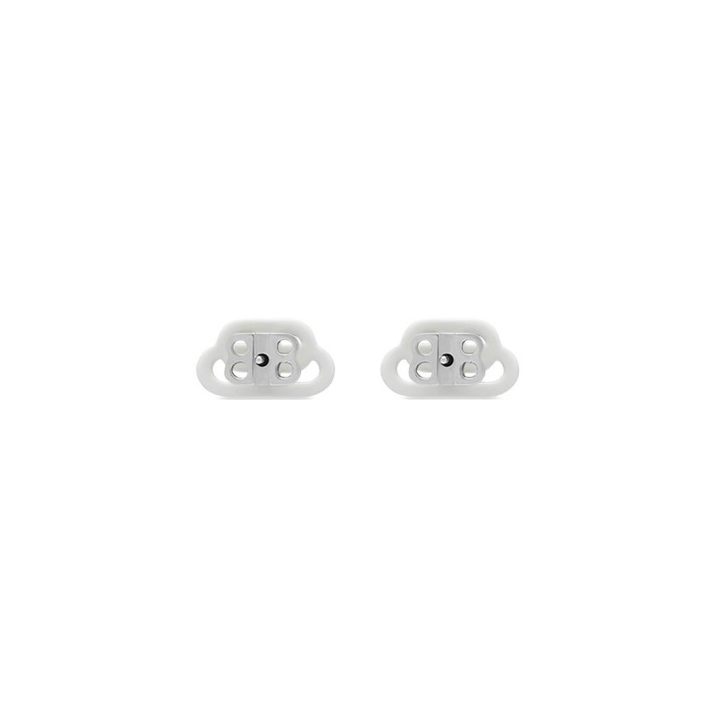 BALENCIAGA Women's Bb Xs Stud Earrings in White outlook