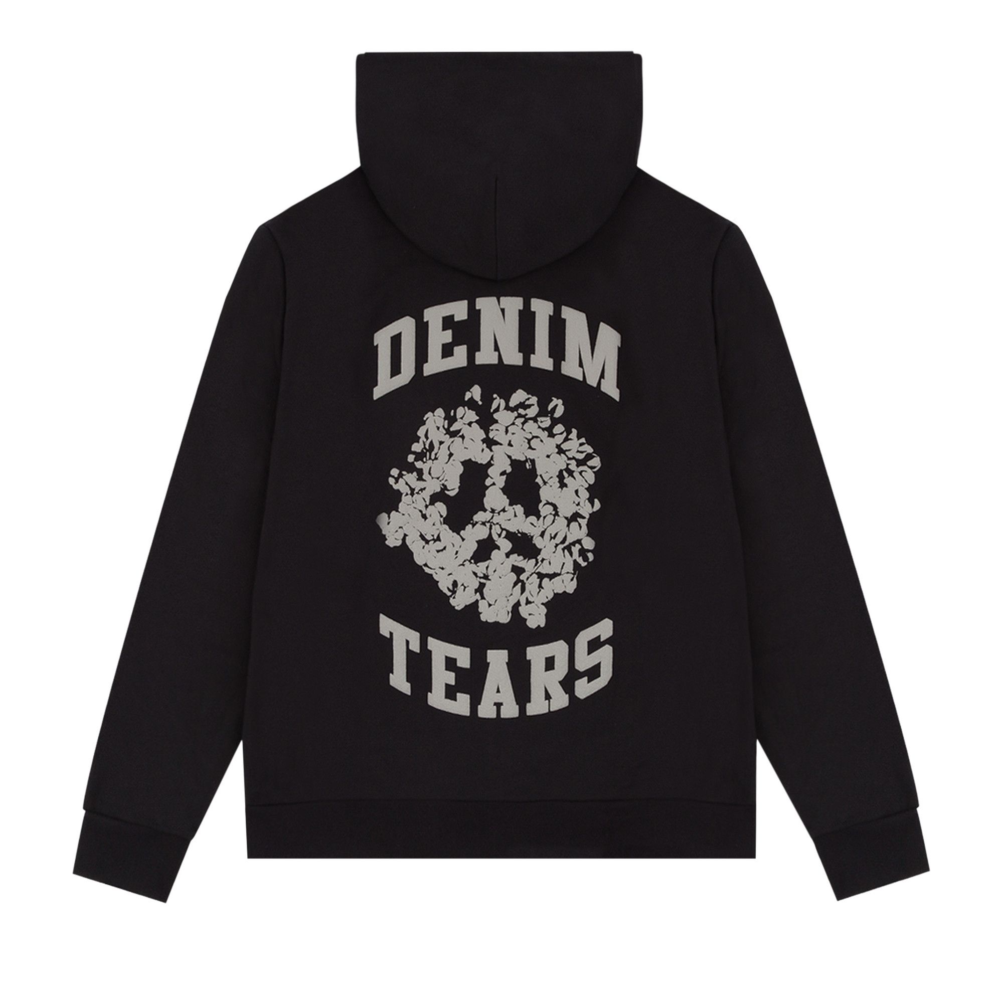 Denim Tears University Zip Hoodie 'Black/Grey' - 2