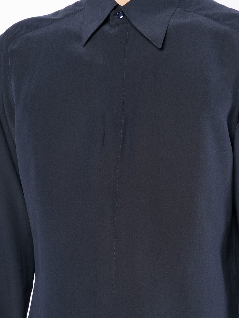 long-sleeve button-fastening shirt - 6