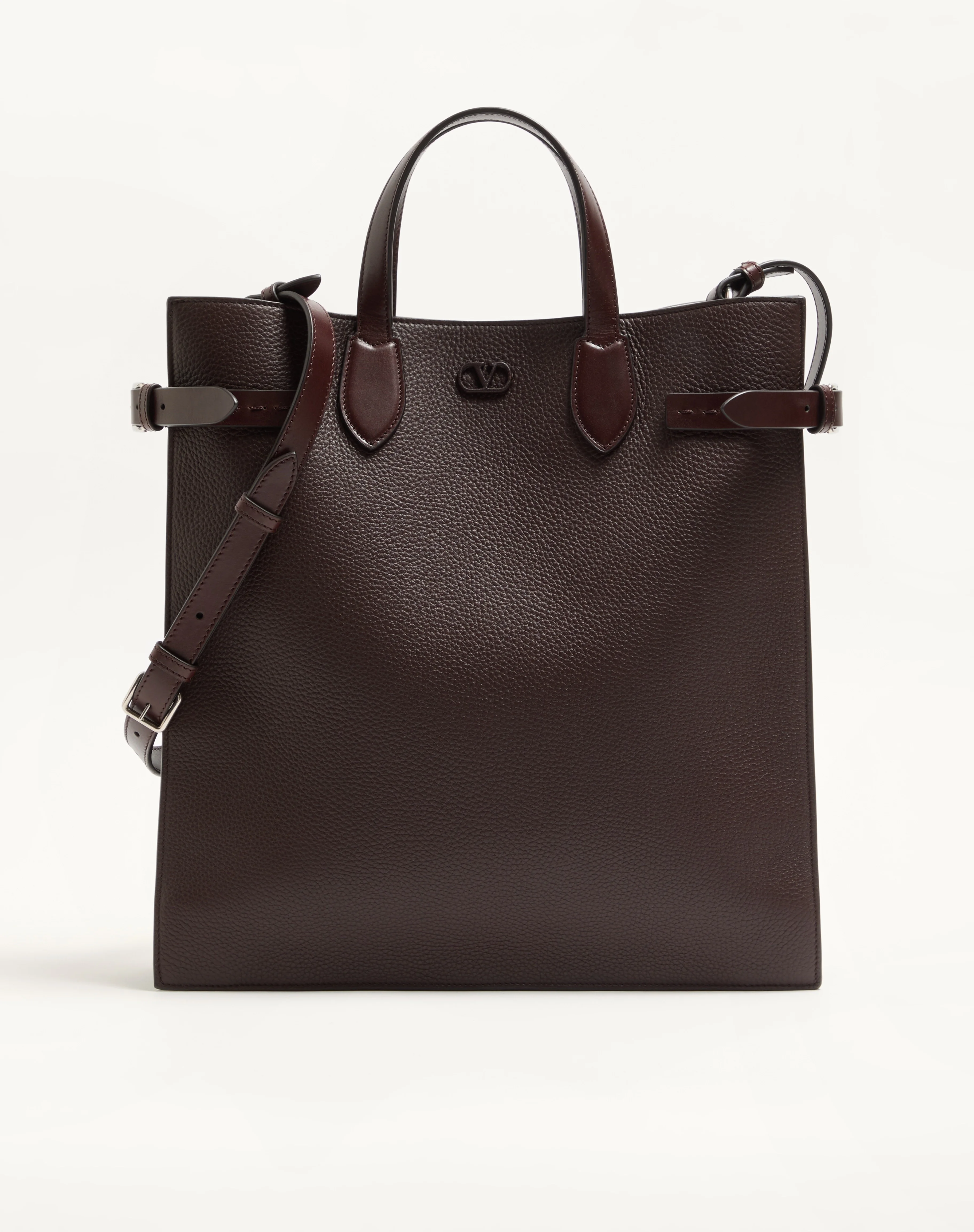 VALENTINO GARAVANI ANTIBES MEDIUM SHOPPING BAG IN GRAINED LEATHER - 1