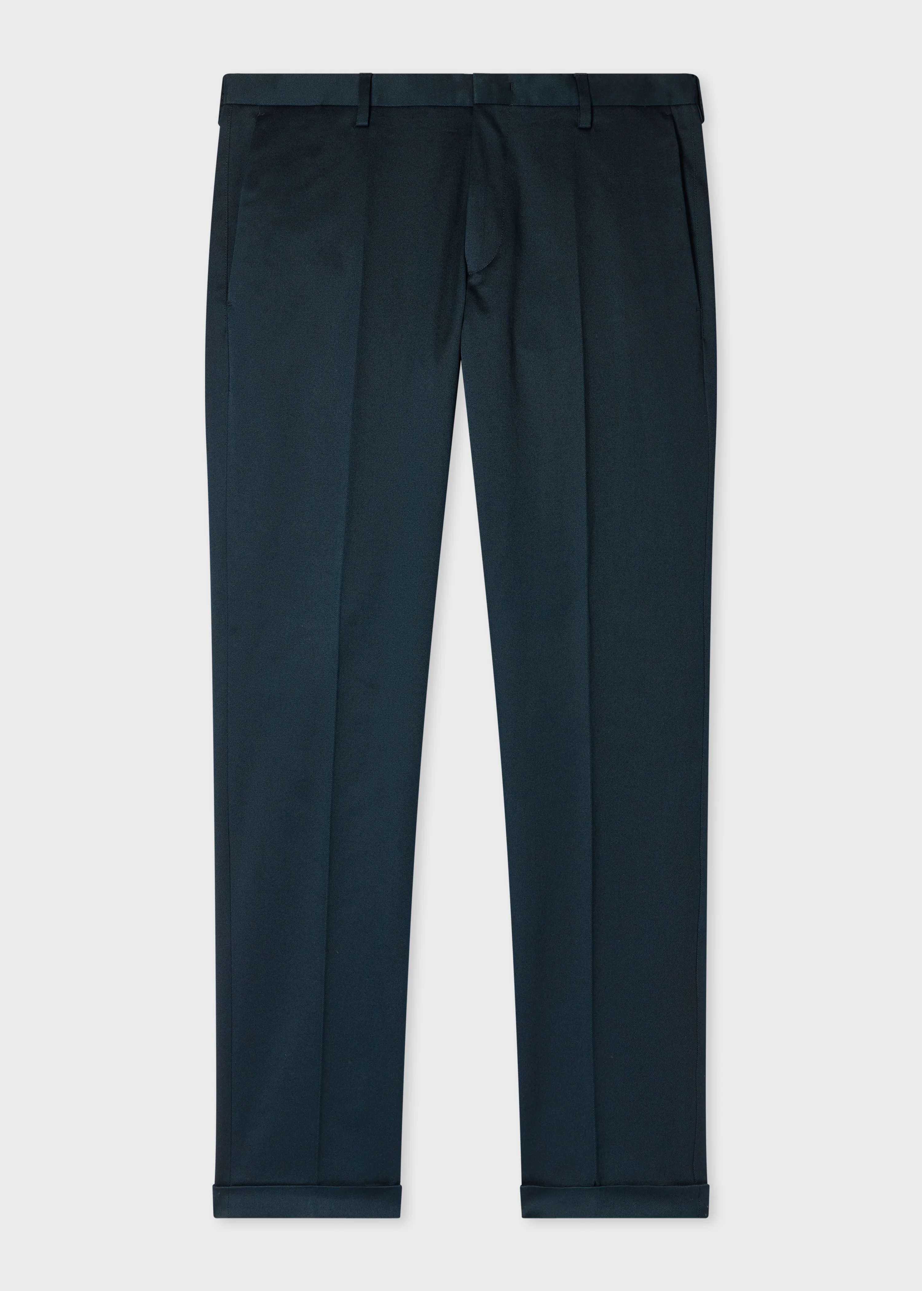 Slim-Fit Navy Cotton-Stretch Chinos - 1