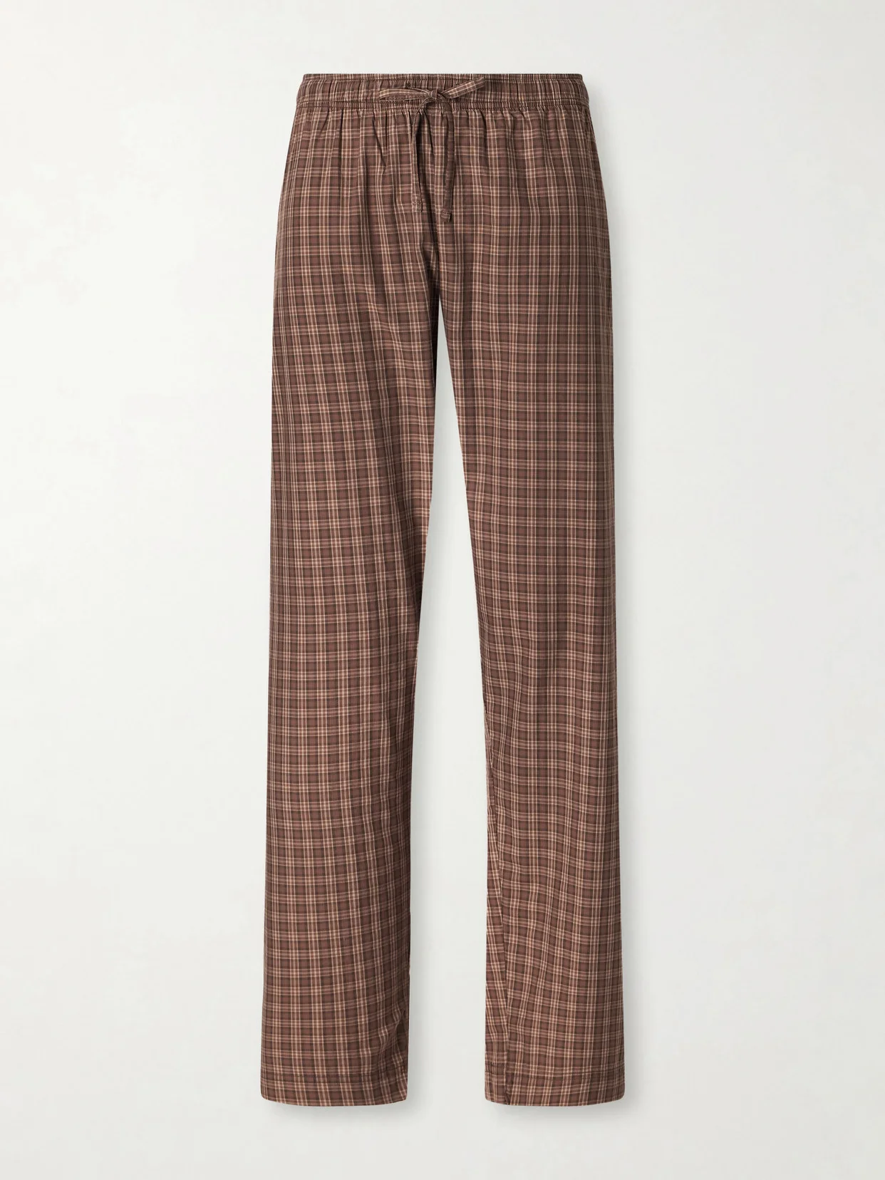 Checked Organic Cotton Pajamas Pants - 1