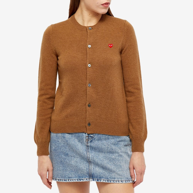 Comme des Garçons PLAY Comme de Garcons Play Women's Small Heart Button Front Cardi outlook