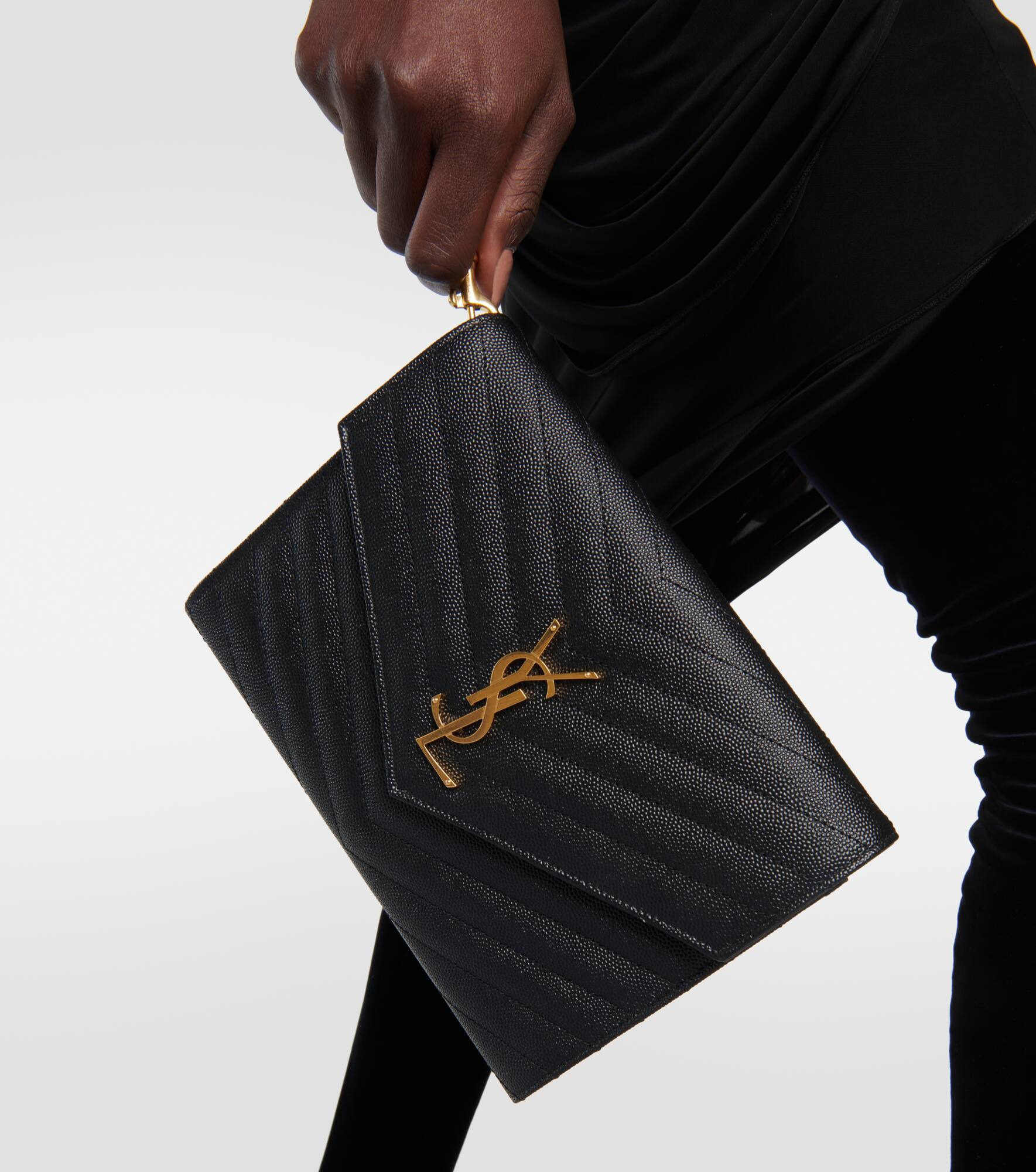 Cassandre matelassé leather clutch - 2