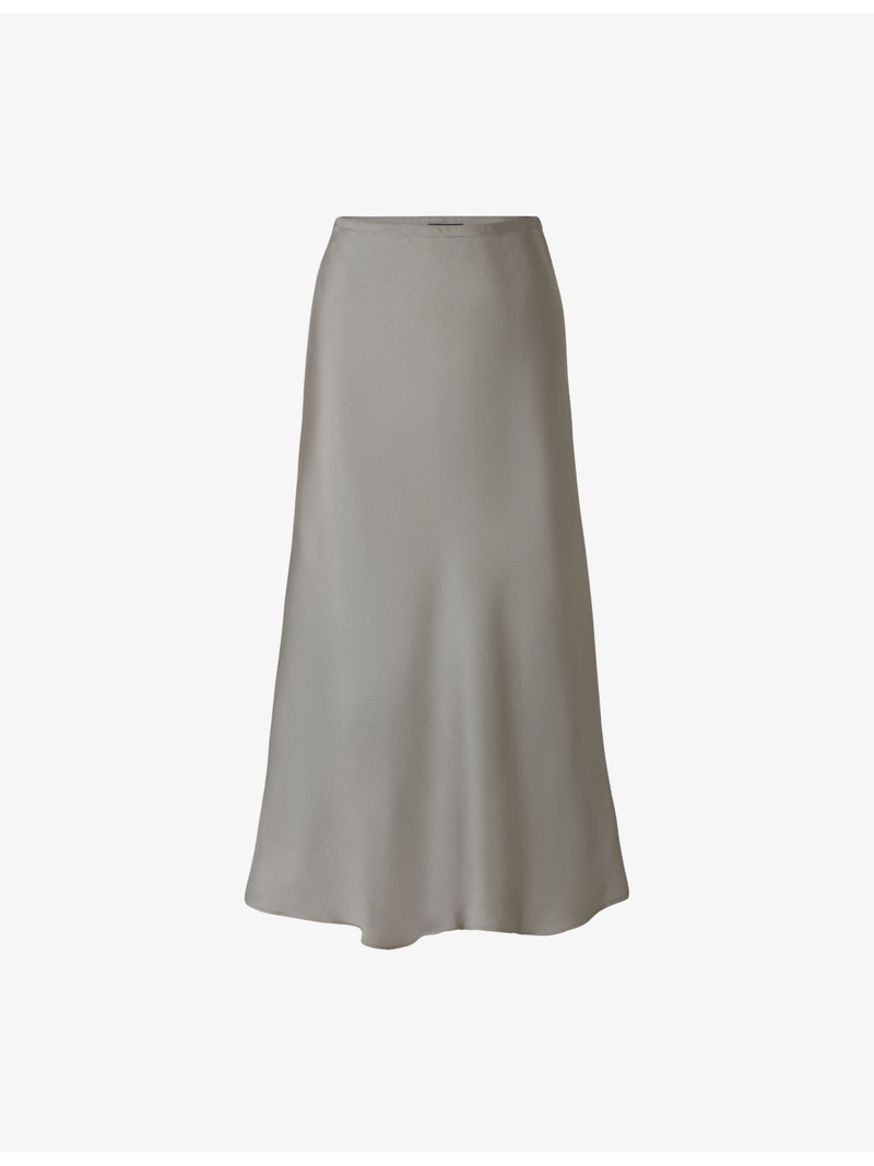 Fever Bias-Cut Twill Midi Skirt 1