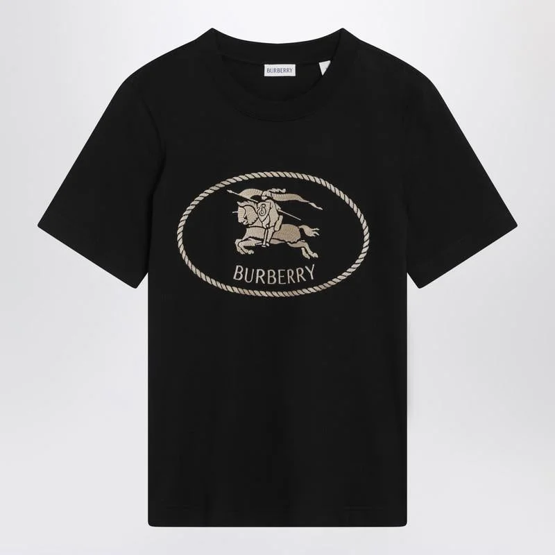 Burberry T-Shirt With Equestrian Knight Design - 1