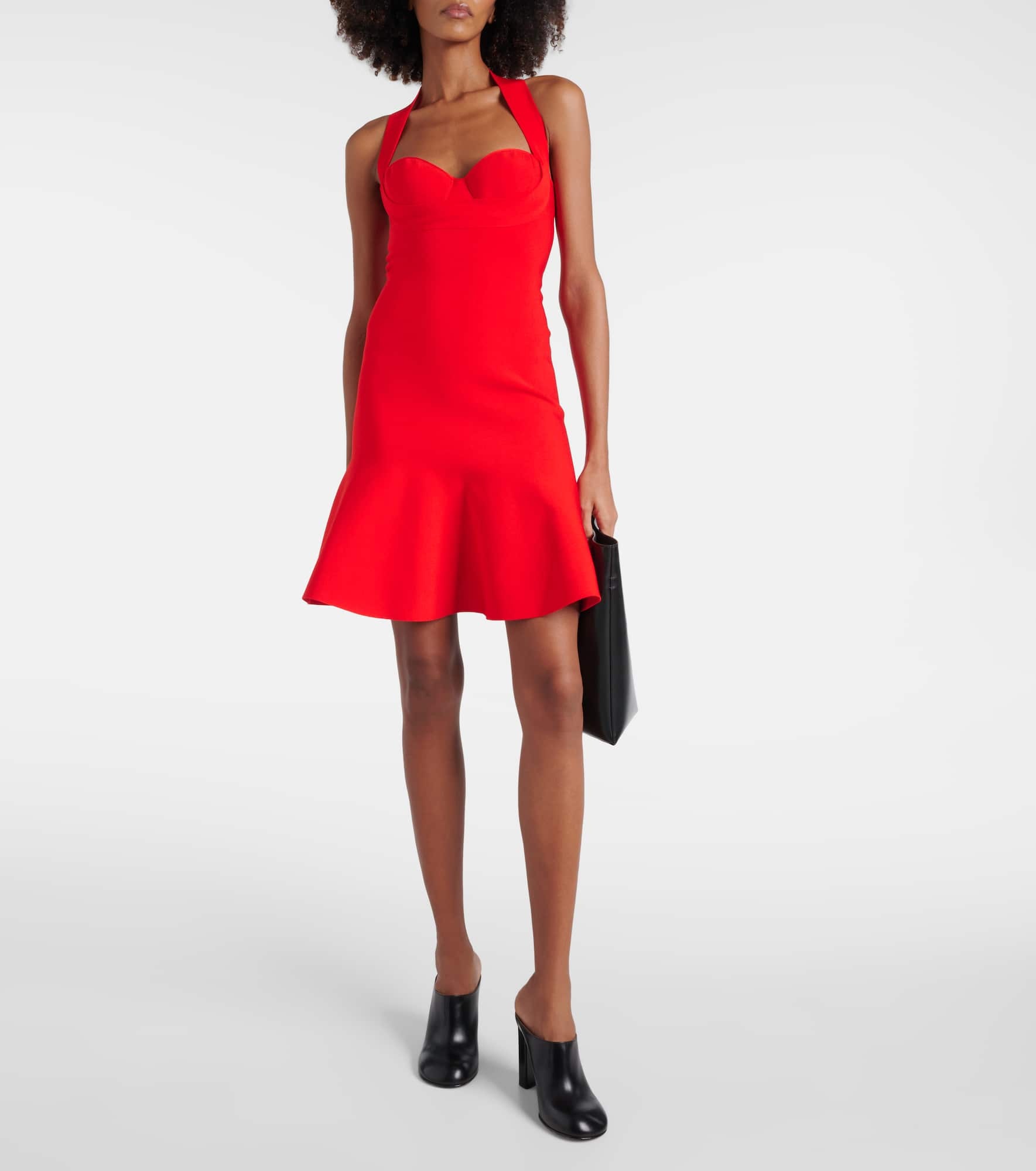 Ribbed-knit halterneck midi dress - 2