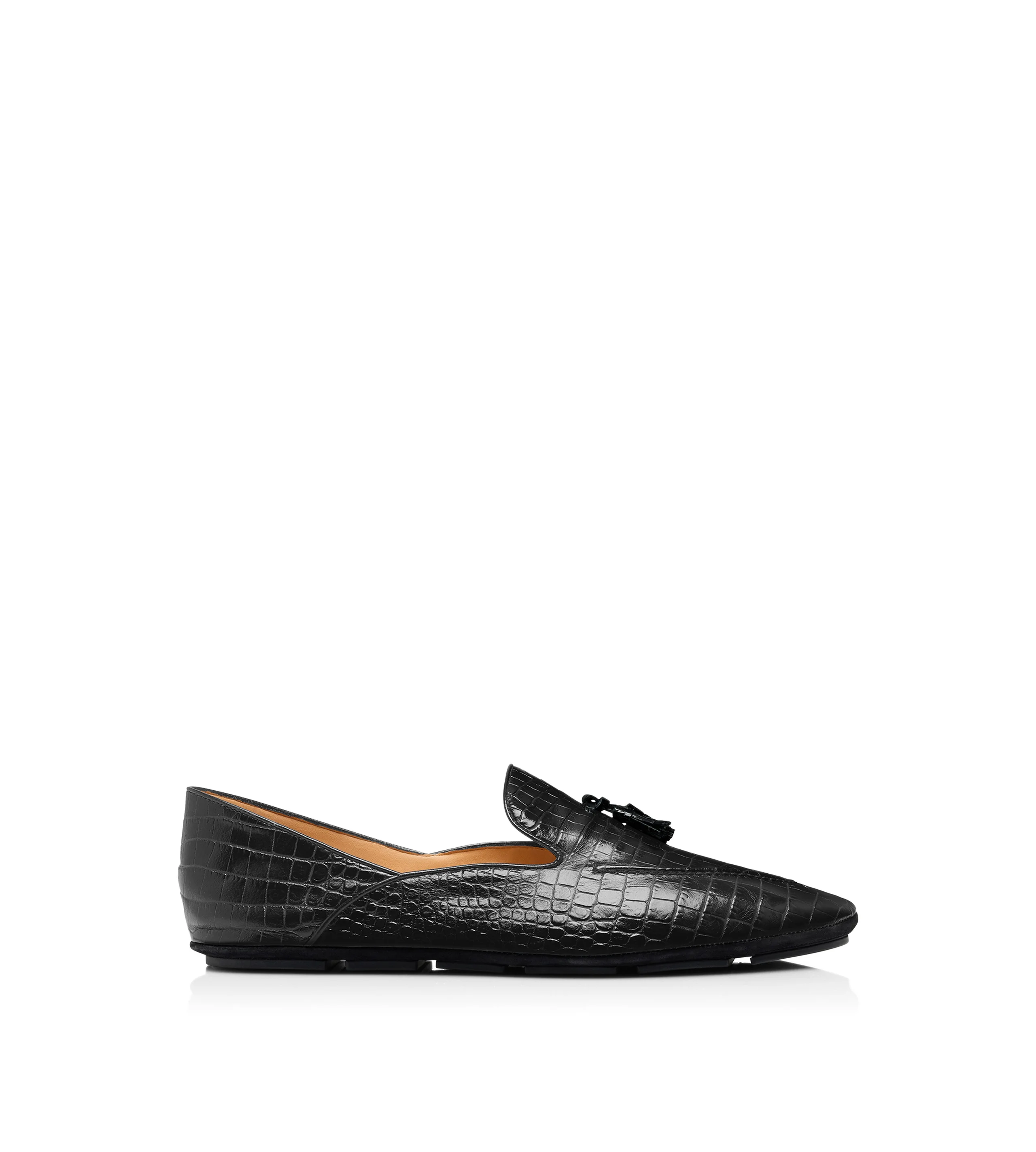 PRINTED ALLIGATOR LUCAS TASSEL SLIPPER - 1