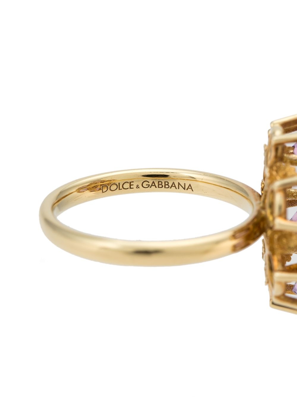 18kt yellow gold Spring gemstone ring - 4