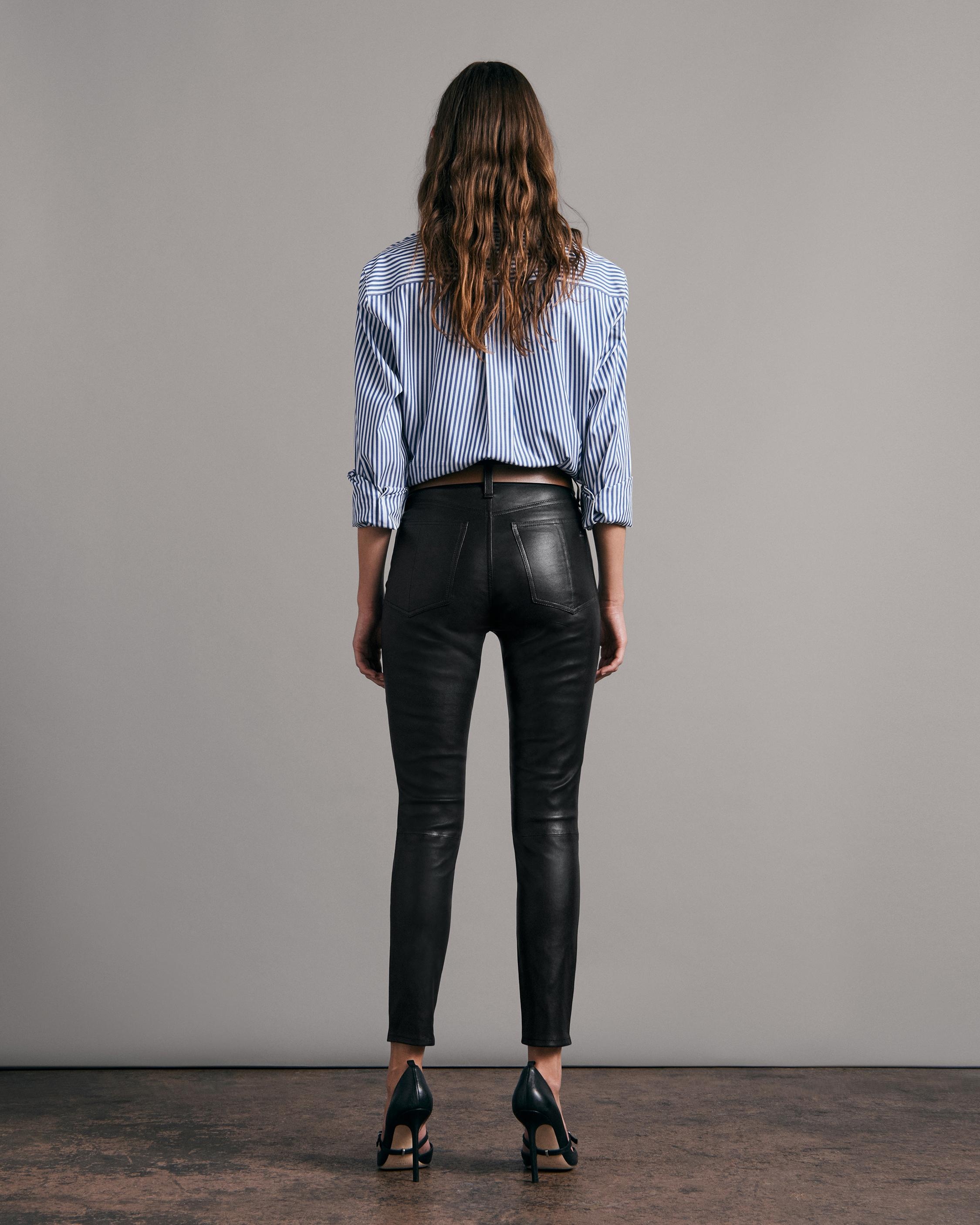 Nina High-Rise Skinny Leather Pant
Slim Fit Pant - 4